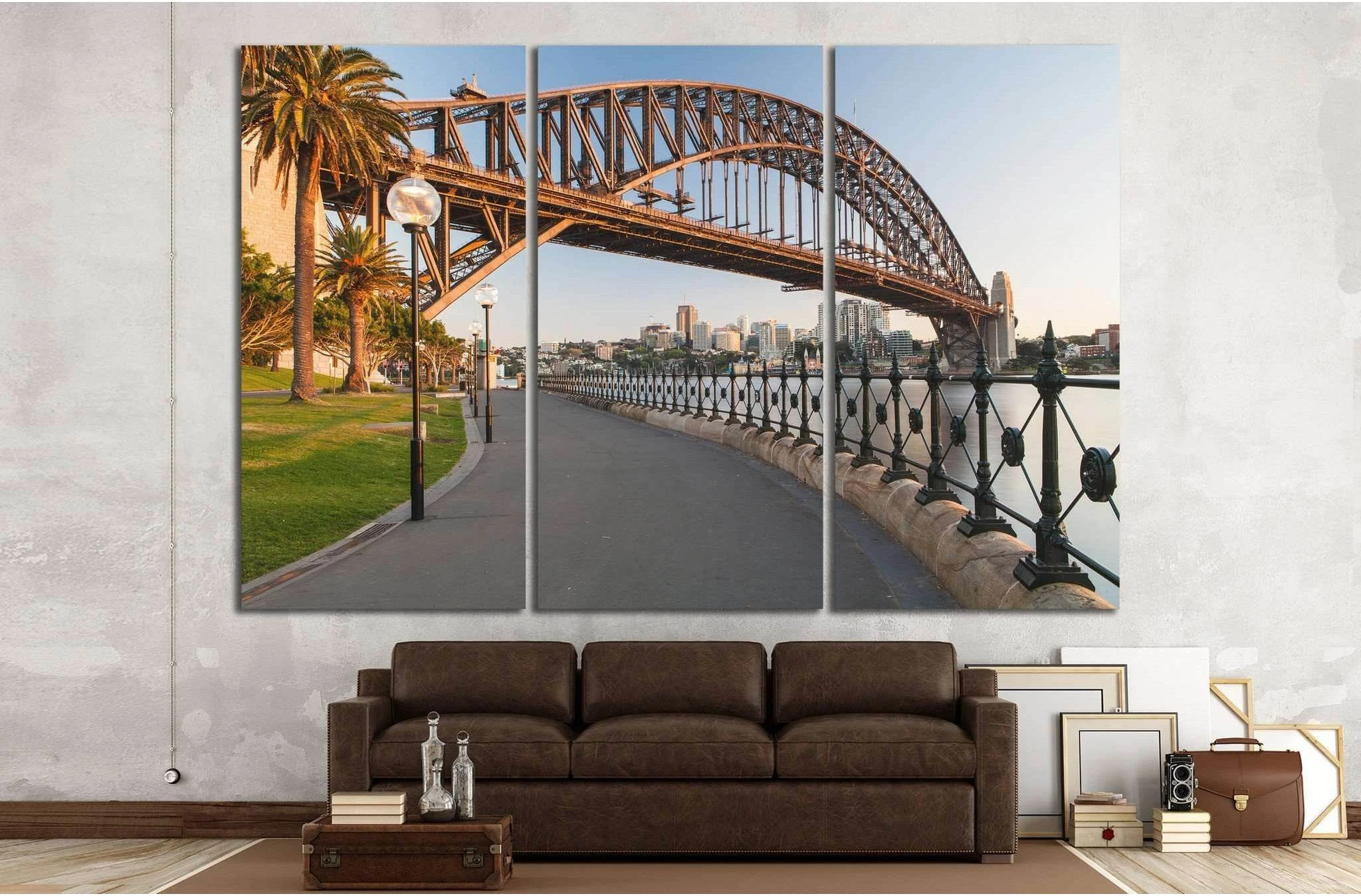Sydney Harbour Bridge, Australia №1128 Ready to Hang Canvas Print - Zellart Canvas Prints ALL_Products, s-1128