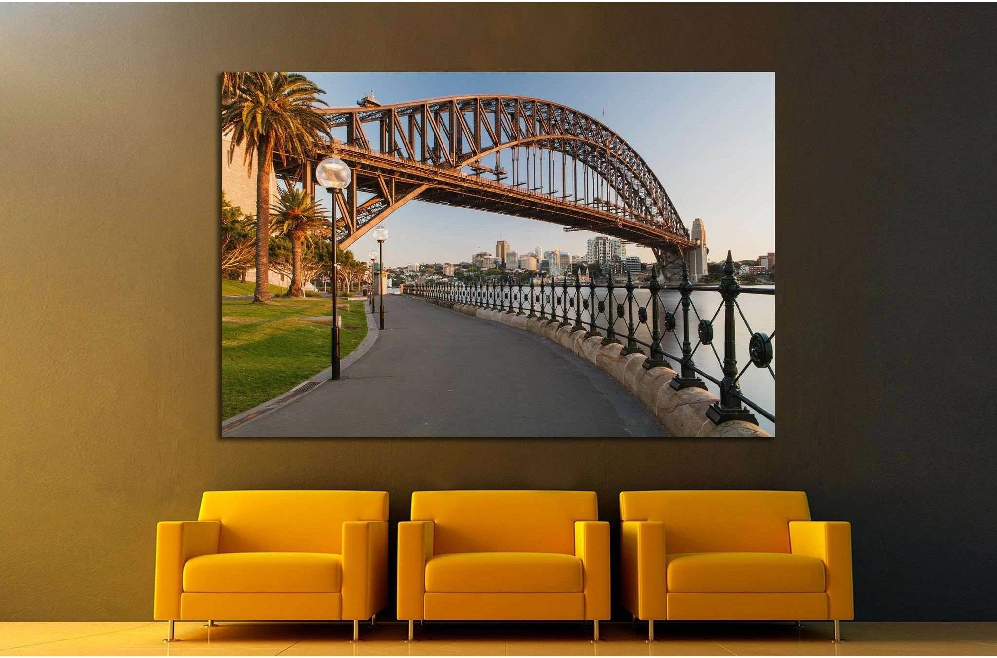 Sydney Harbour Bridge, Australia №1128 Ready to Hang Canvas Print - Zellart Canvas Prints ALL_Products, s-1128