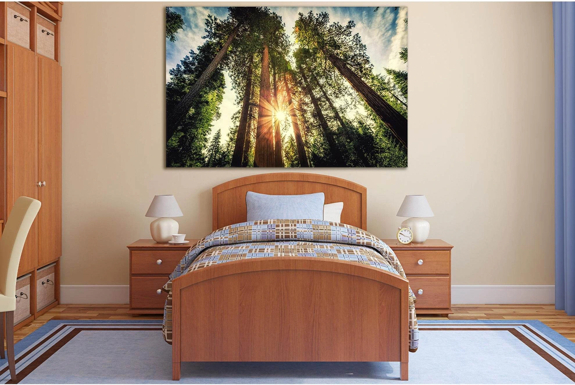 Tall Forest Sequoias №SL523 Ready to Hang Canvas Print - Zellart Canvas Prints 0new, ALL_Products, Trees Wall Art