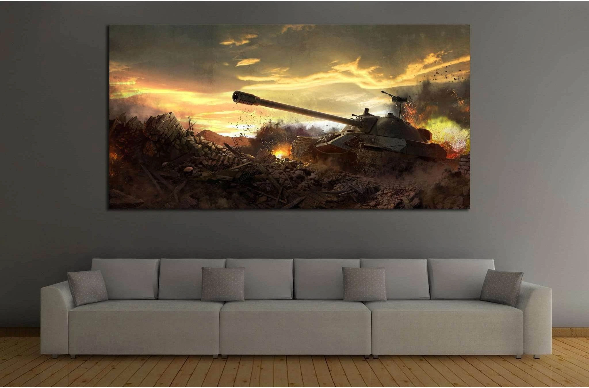 Tank Ready to Hang Canvas Print №229 Ready to Hang Canvas Print - Zellart Canvas Prints ALL_Products, wd-229