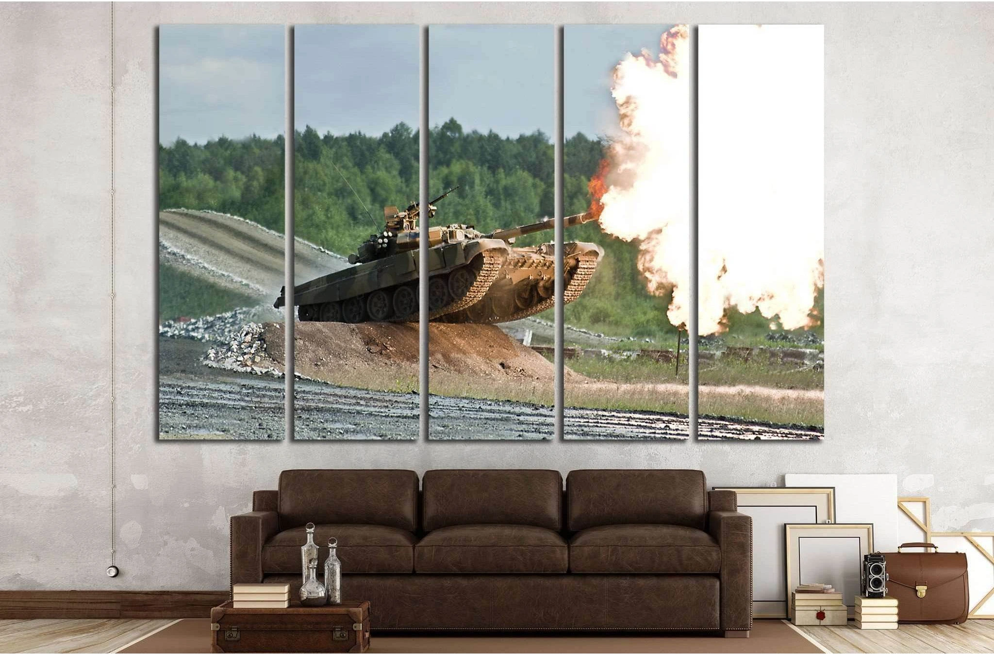 Tank Wall Decor №228 Ready to Hang Canvas Print - Zellart Canvas Prints ALL_Products, wd-228