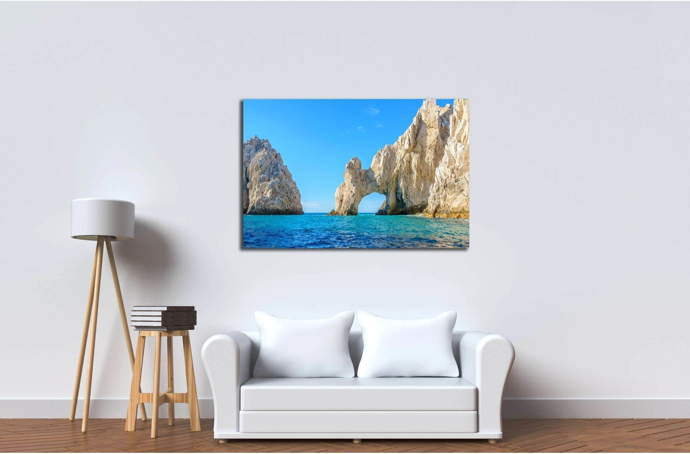 The arch point (El Arco) at Cabo San Lucas, Mexico №3076 Ready to Hang Canvas Print - Zellart Canvas Prints ALL_Products, s-3076