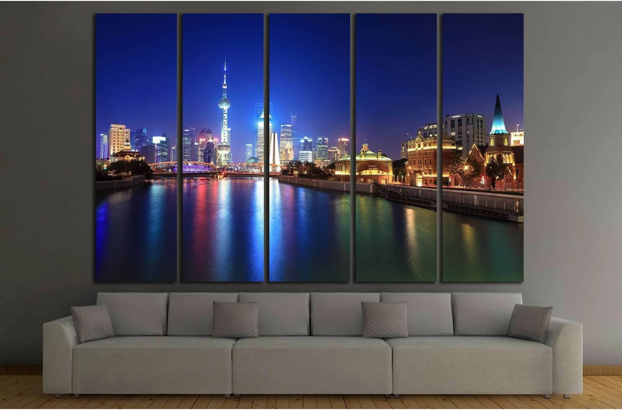 the beauty of shanghai №589 Ready to Hang Canvas Print - Zellart Canvas Prints ALL_Products, s-589