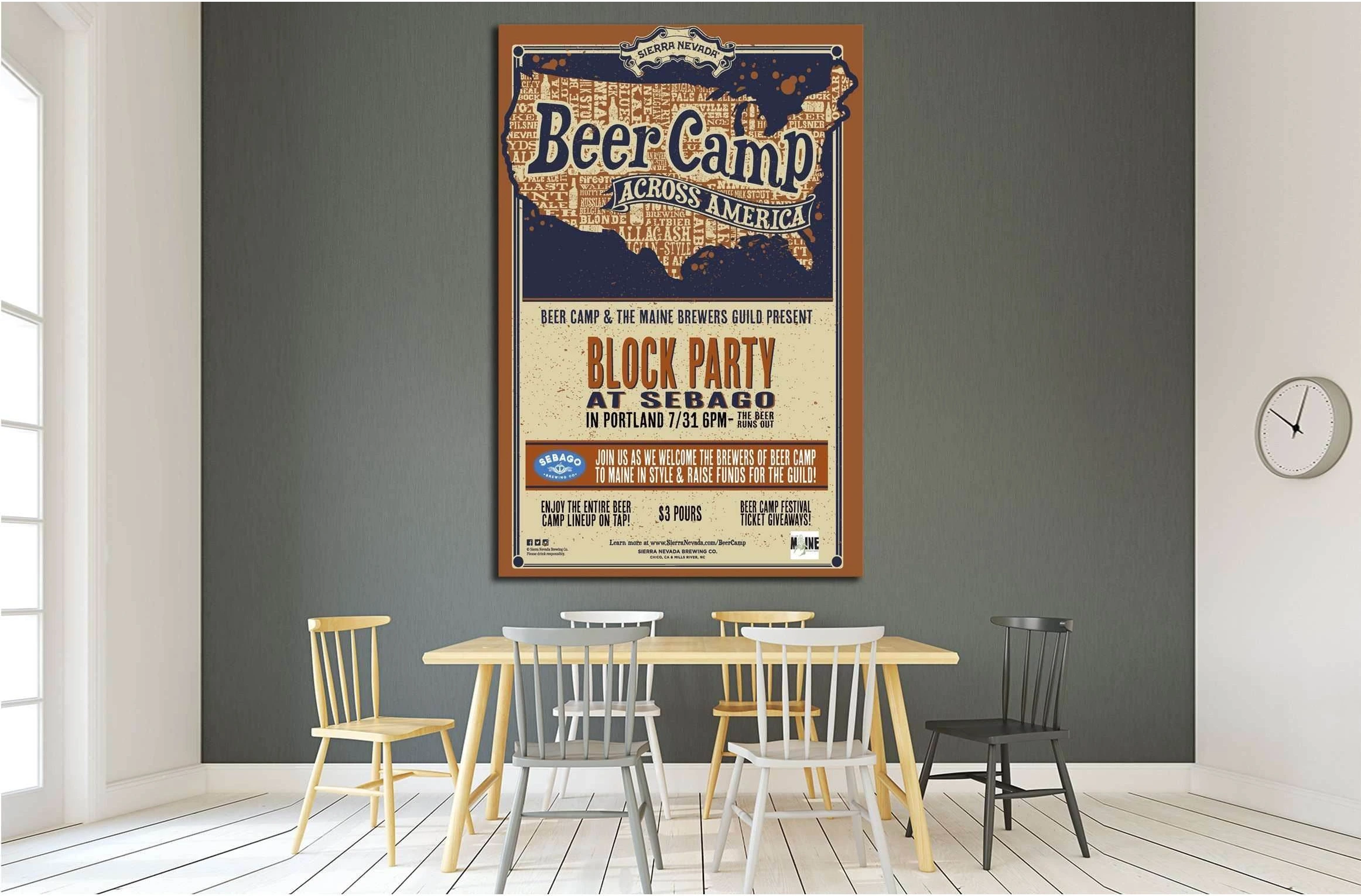 The Beer Camp №3481 Ready to Hang Canvas Print - Zellart Canvas Prints ALL_Products, Beer, s-3481