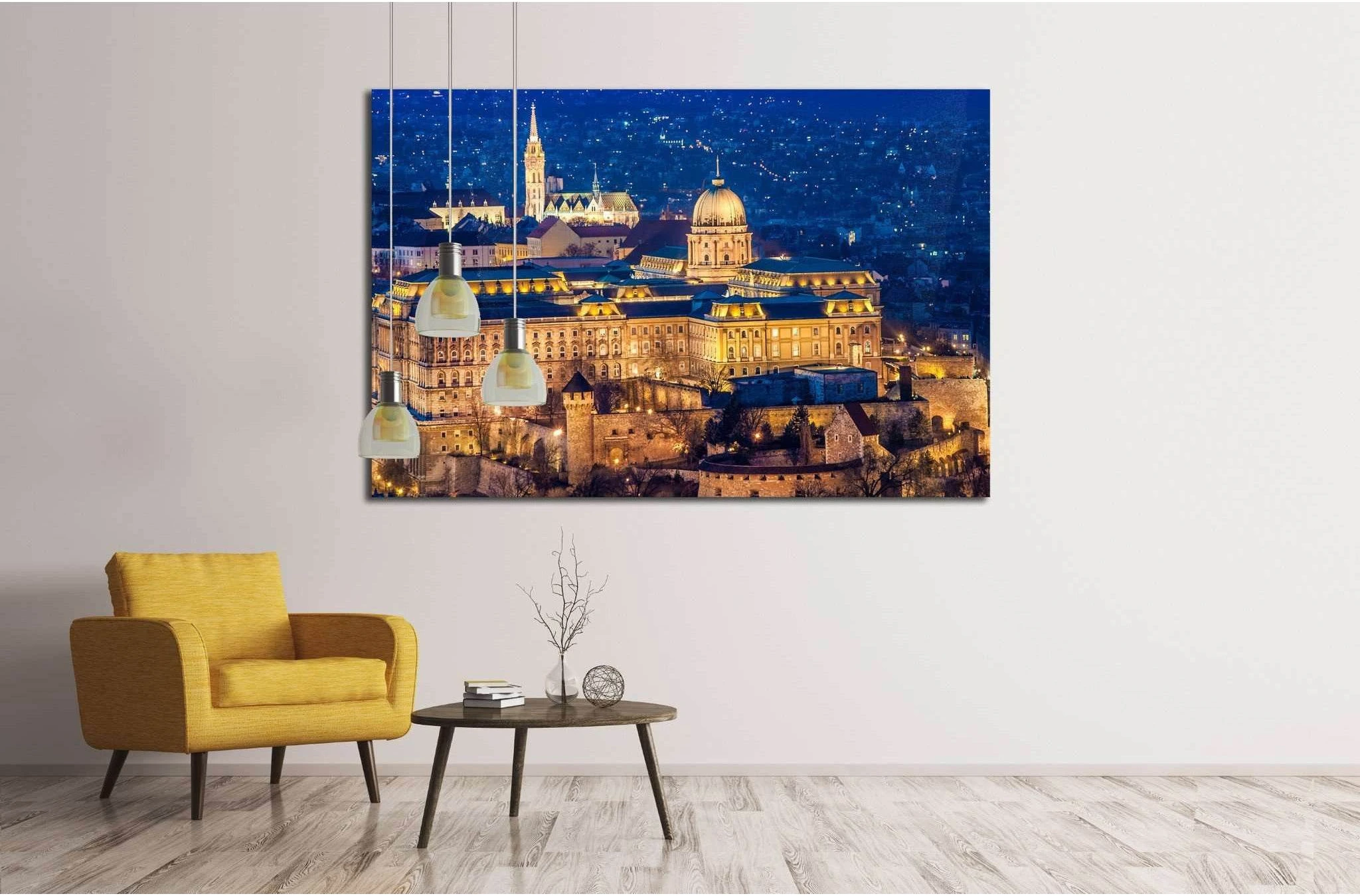 The Buda Castle, Budapest №1770 Ready to Hang Canvas Print - Zellart Canvas Prints ALL_Products, s-1770