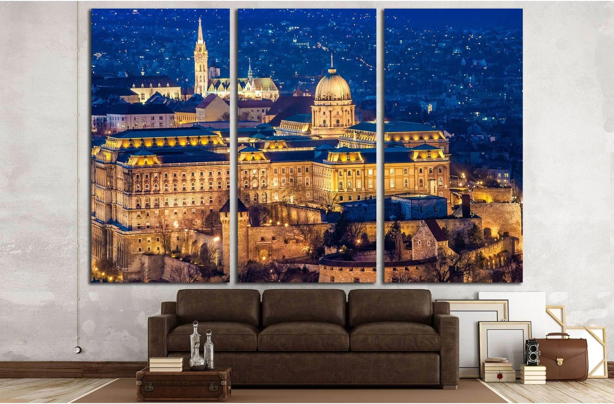 The Buda Castle, Budapest №1770 Ready to Hang Canvas Print - Zellart Canvas Prints ALL_Products, s-1770