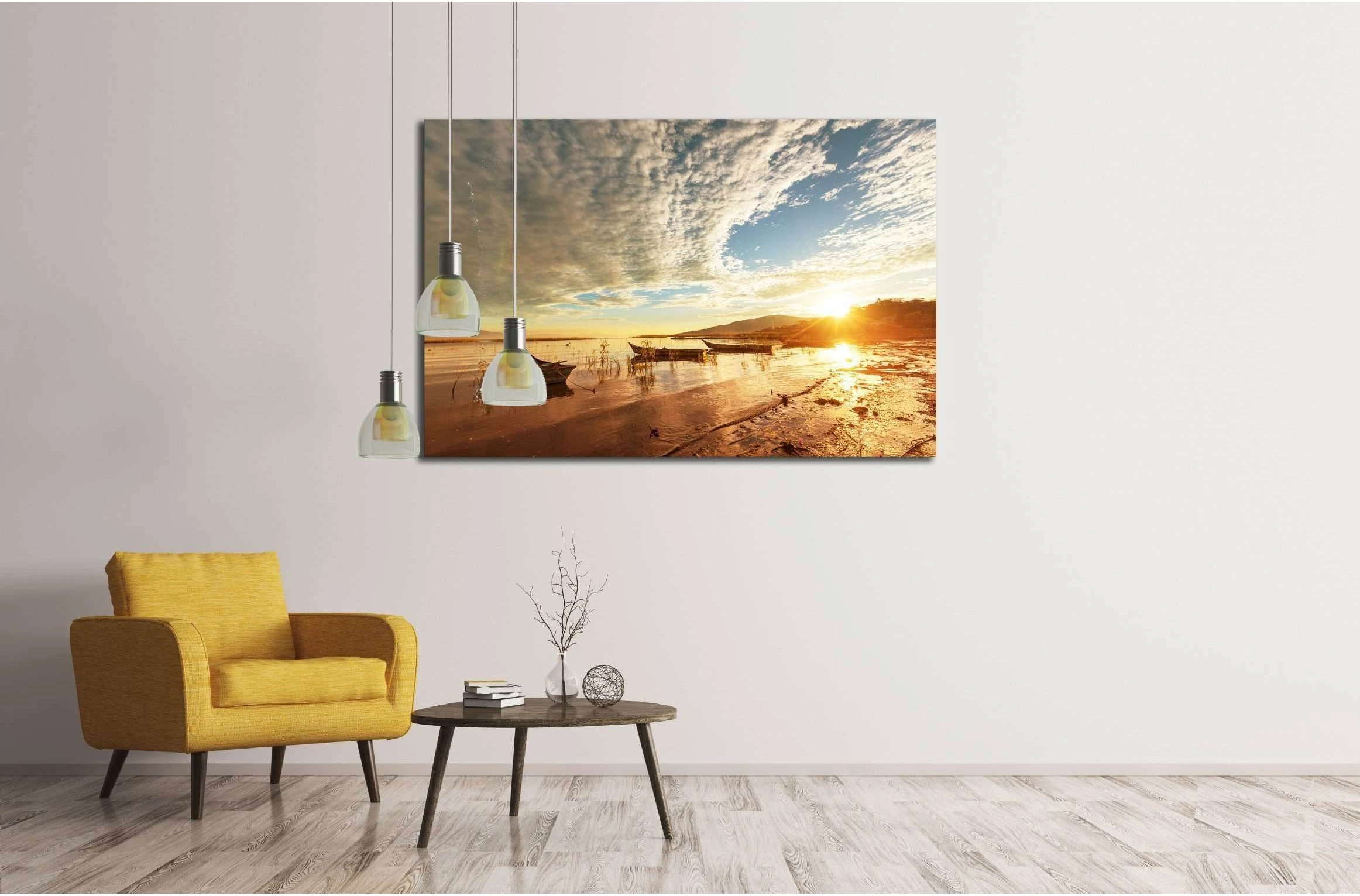 The fishing boats in Mexico №3155 Ready to Hang Canvas Print - Zellart Canvas Prints ALL_Products, s-3155