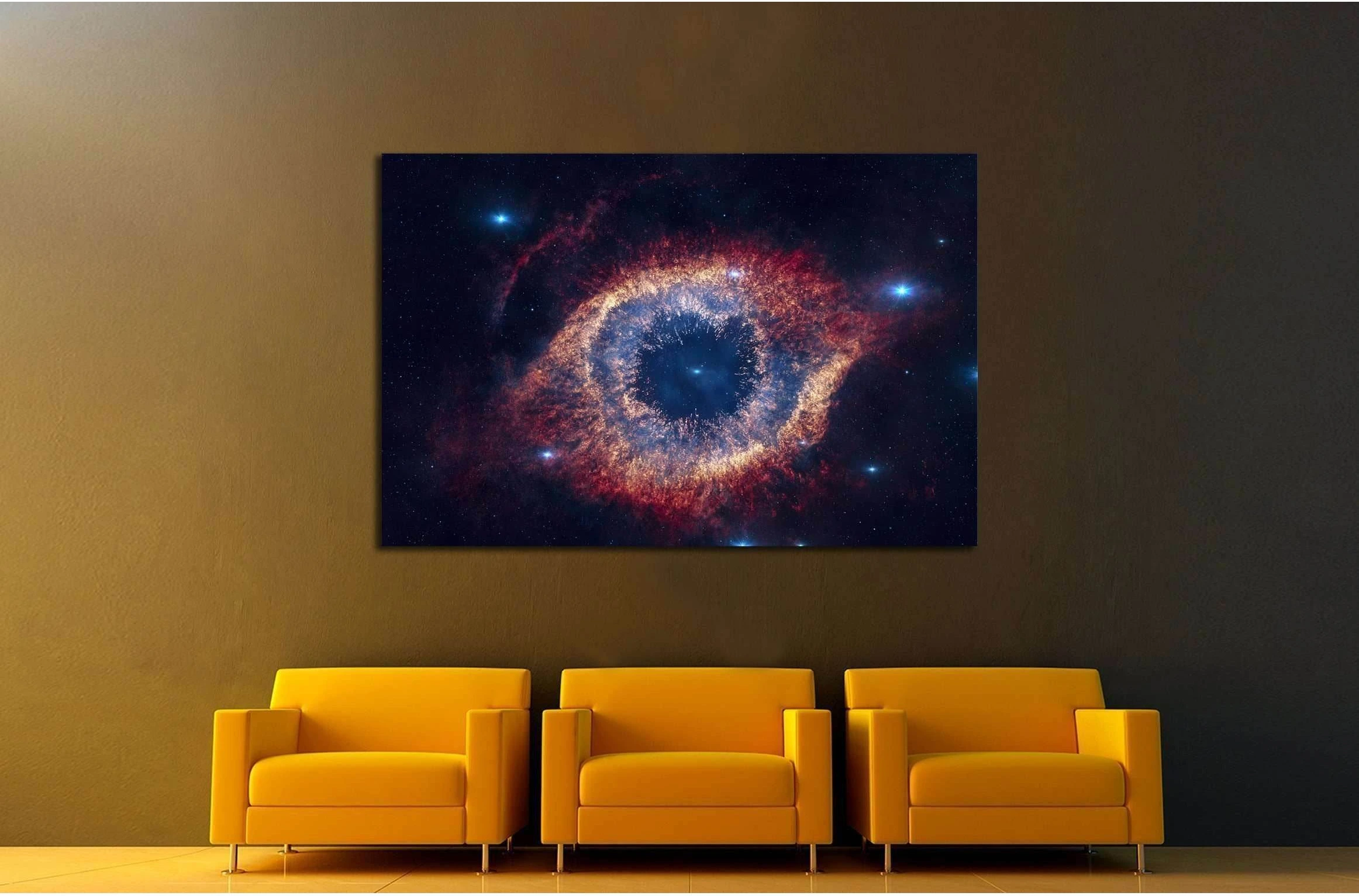 The Helix Nebula is a large planetary nebula located in the constellation Aquarius №2442 Ready to Hang Canvas Print - Zellart Canvas Prints ALL_Products, s-2442