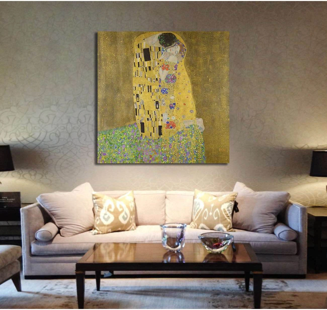 The Kiss, 1907–08 - Ready to Hang Canvas Print - Zellart Canvas Prints 6232, ALL_Products