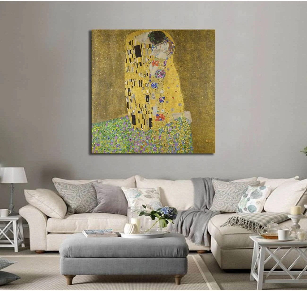 The Kiss, 1907–08 - Ready to Hang Canvas Print - Zellart Canvas Prints 6232, ALL_Products