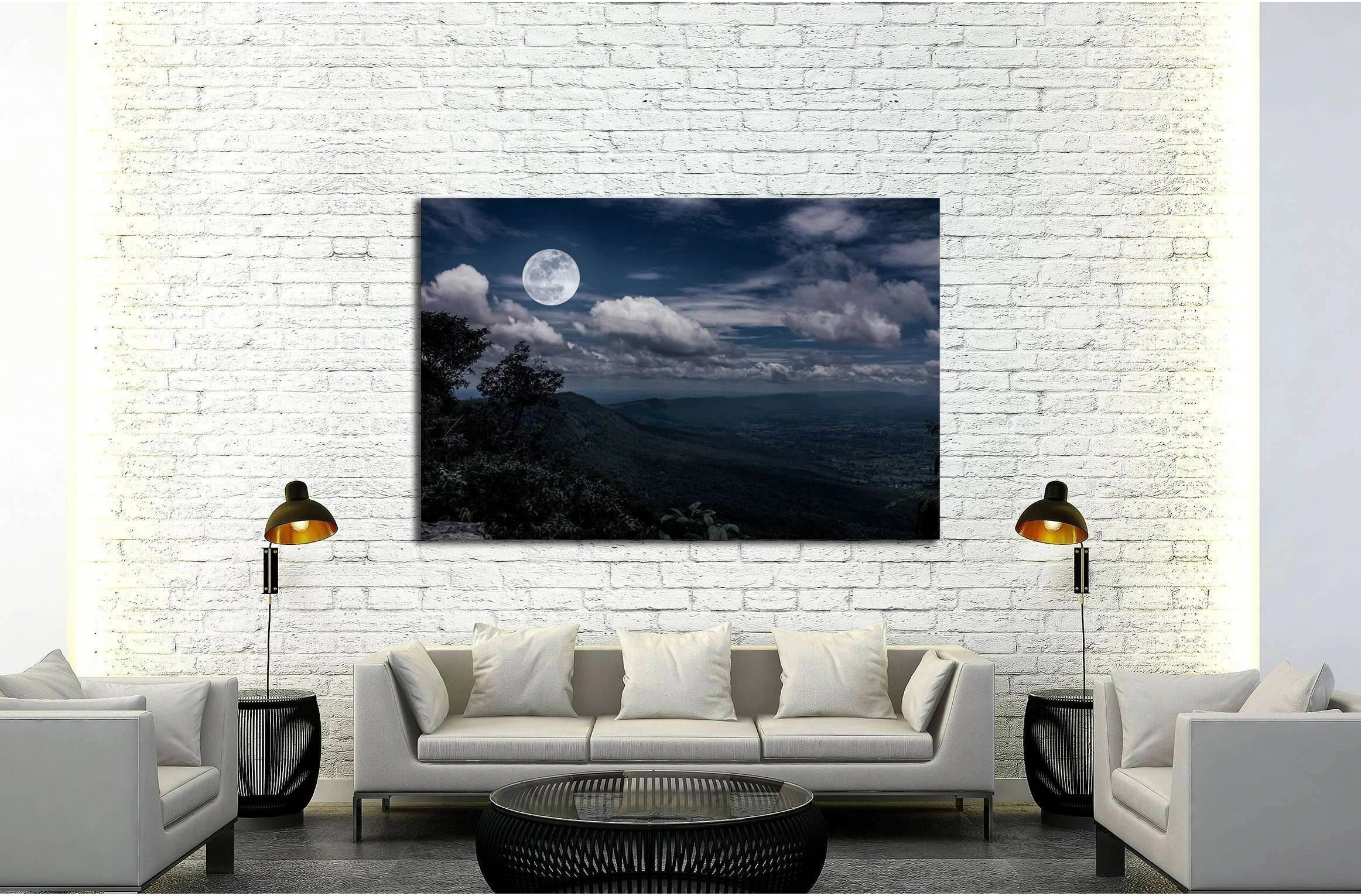 The perfect combination of natural beauty at national park №2919 Ready to Hang Canvas Print - Zellart Canvas Prints ALL_Products, s-2919