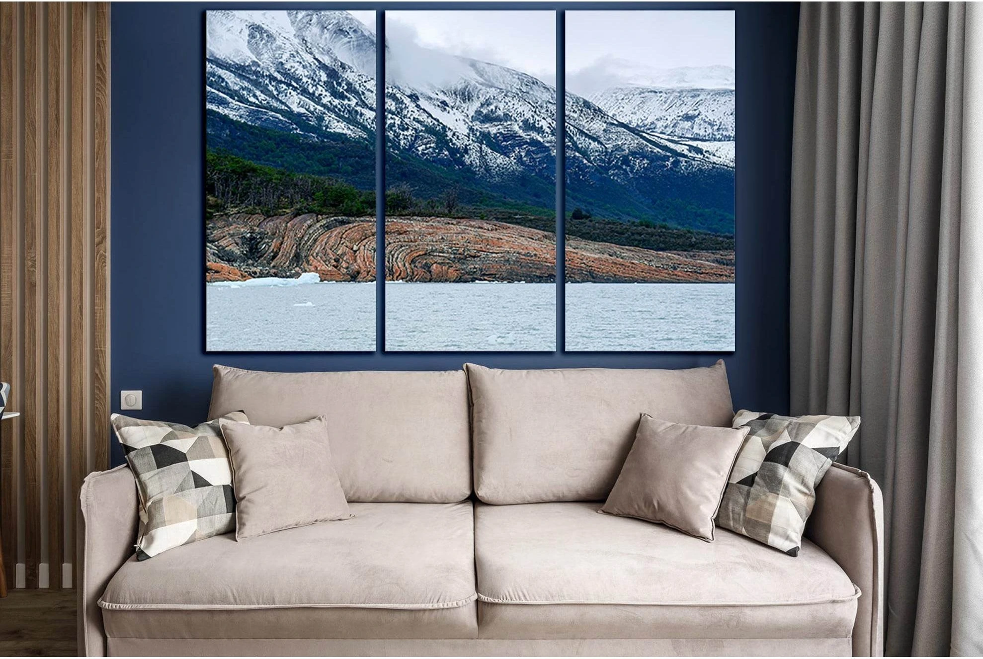 The Perito Moreno Glacier №SL1331 Ready to Hang Canvas Print - Zellart Canvas Prints 0new, ALL_Products, Glacials