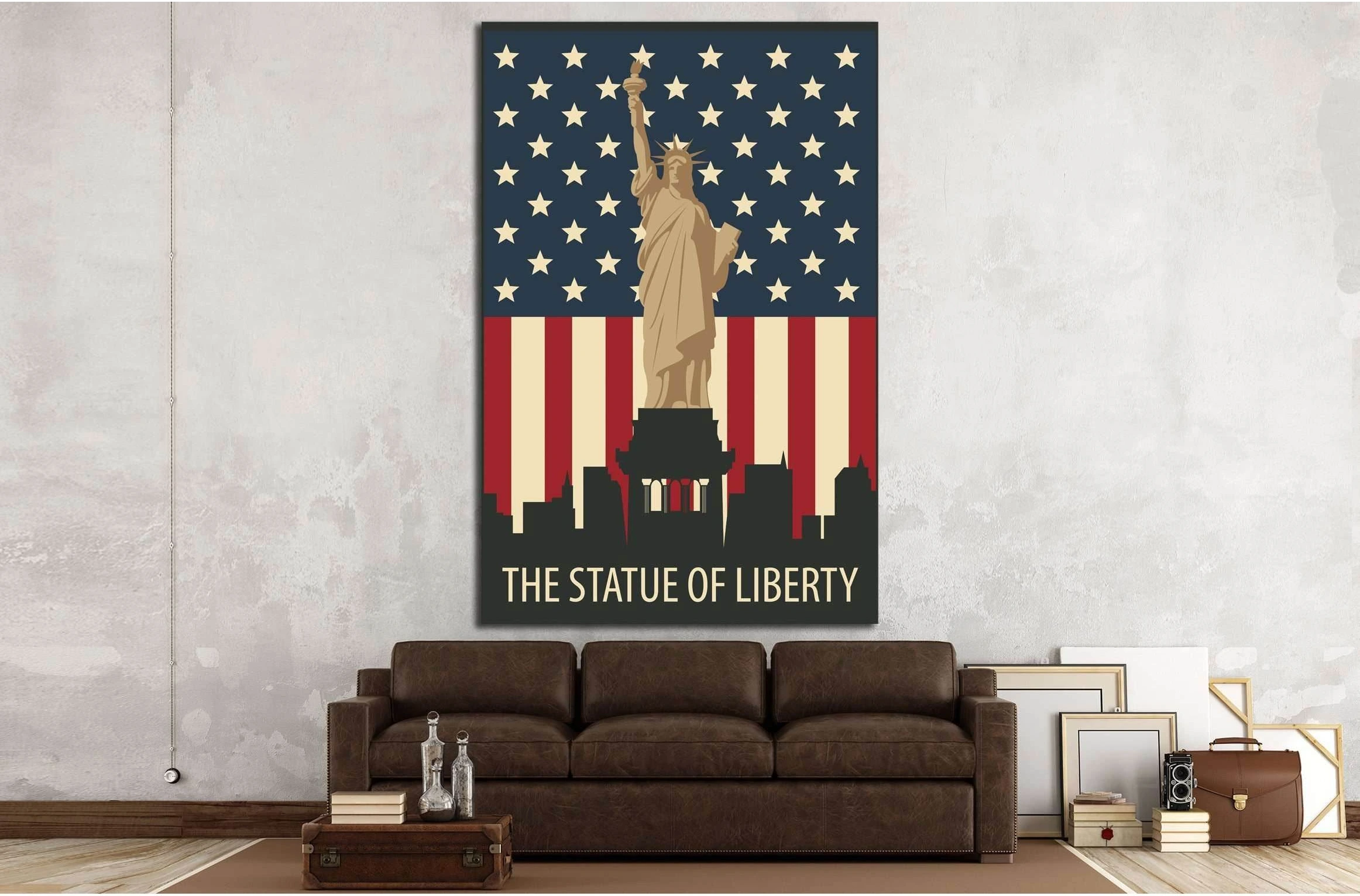 The Statue of Liberty №4523 Ready to Hang Canvas Print - Zellart Canvas Prints ALL_Products, s-4523
