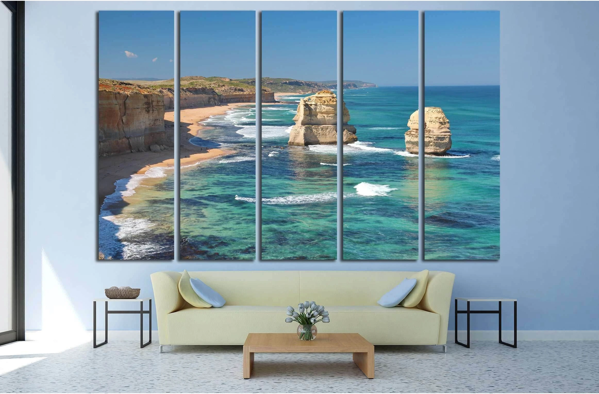 The Twelve Apostles, Australia №2697 Ready to Hang Canvas Print - Zellart Canvas Prints ALL_Products, s-2697