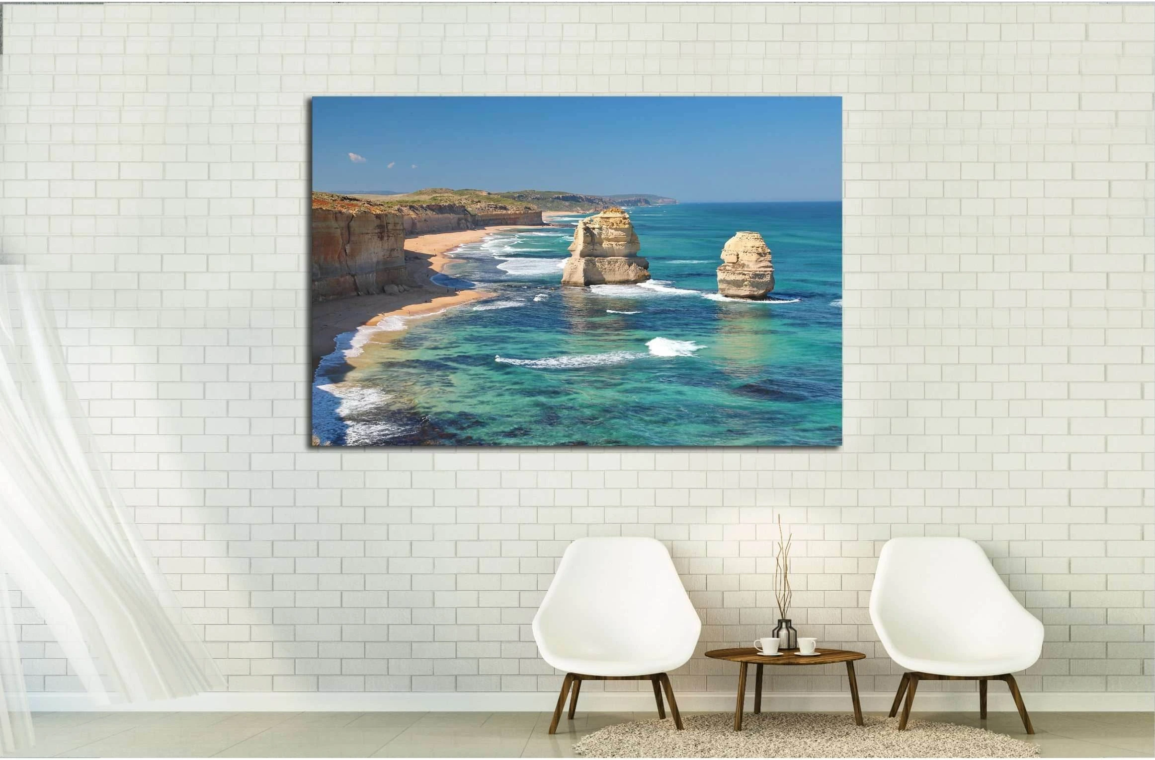 The Twelve Apostles, Australia №2697 Ready to Hang Canvas Print - Zellart Canvas Prints ALL_Products, s-2697