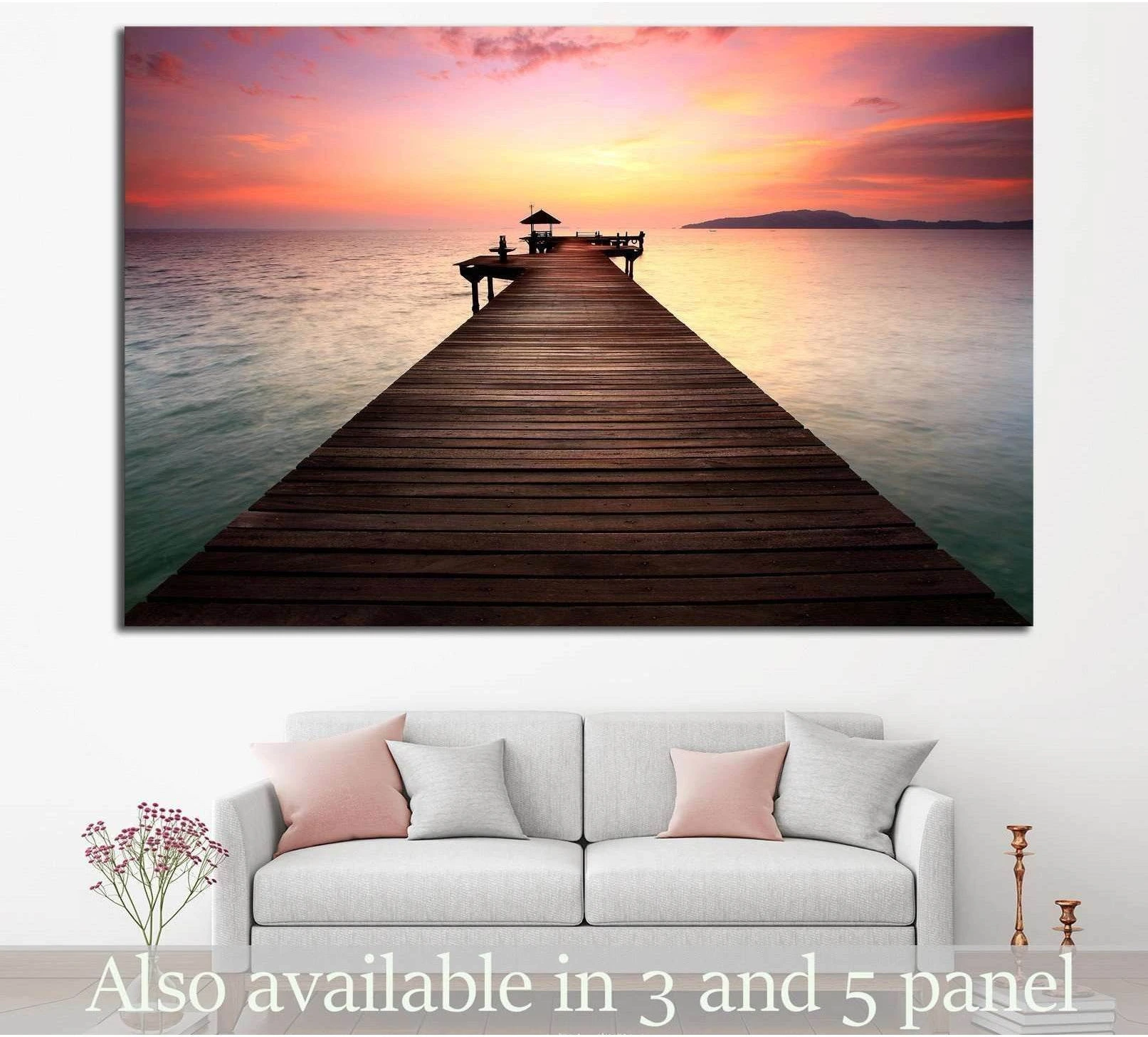 The Way showing blue ocean wall art with water and coastal depth.