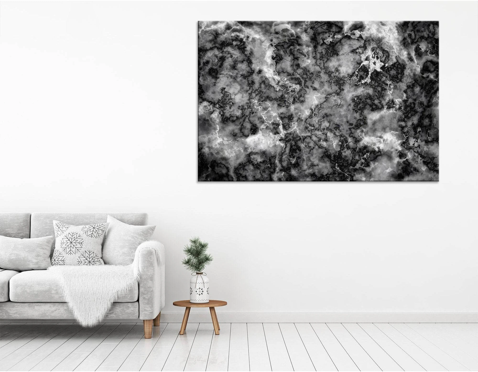 Thunderstorm Sky Abstract №04330 Ready to Hang Canvas Print - Zellart Canvas Prints ALL_Products