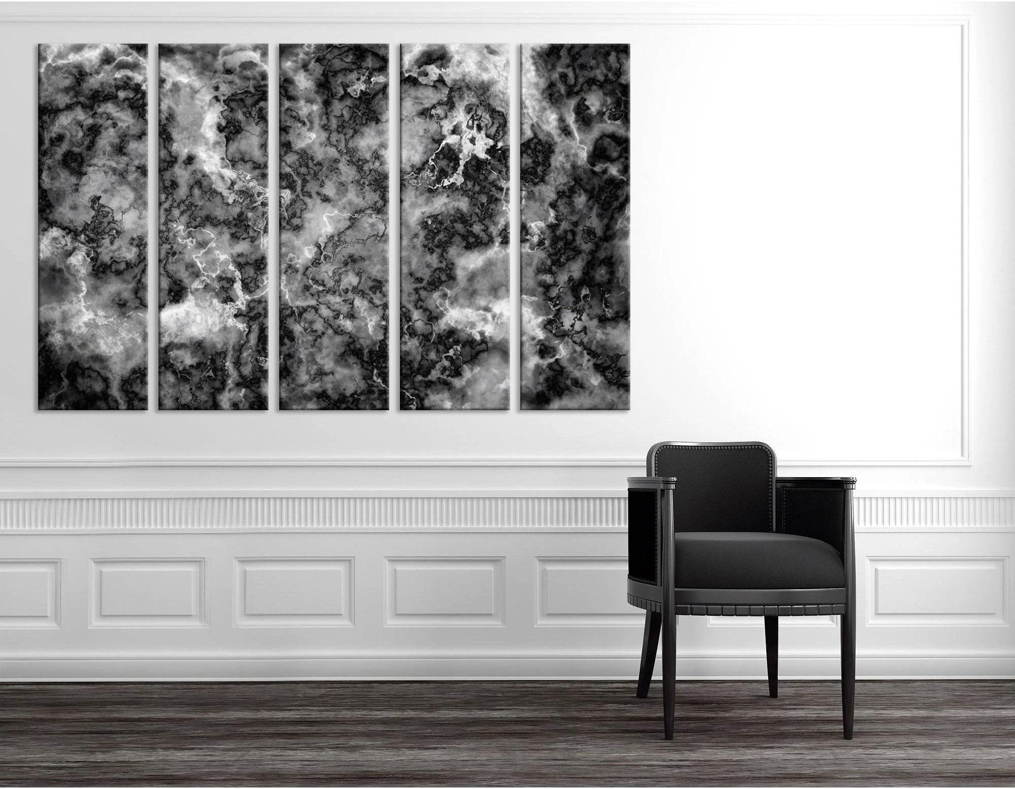 Thunderstorm Sky Abstract №04330 Ready to Hang Canvas Print - Zellart Canvas Prints ALL_Products
