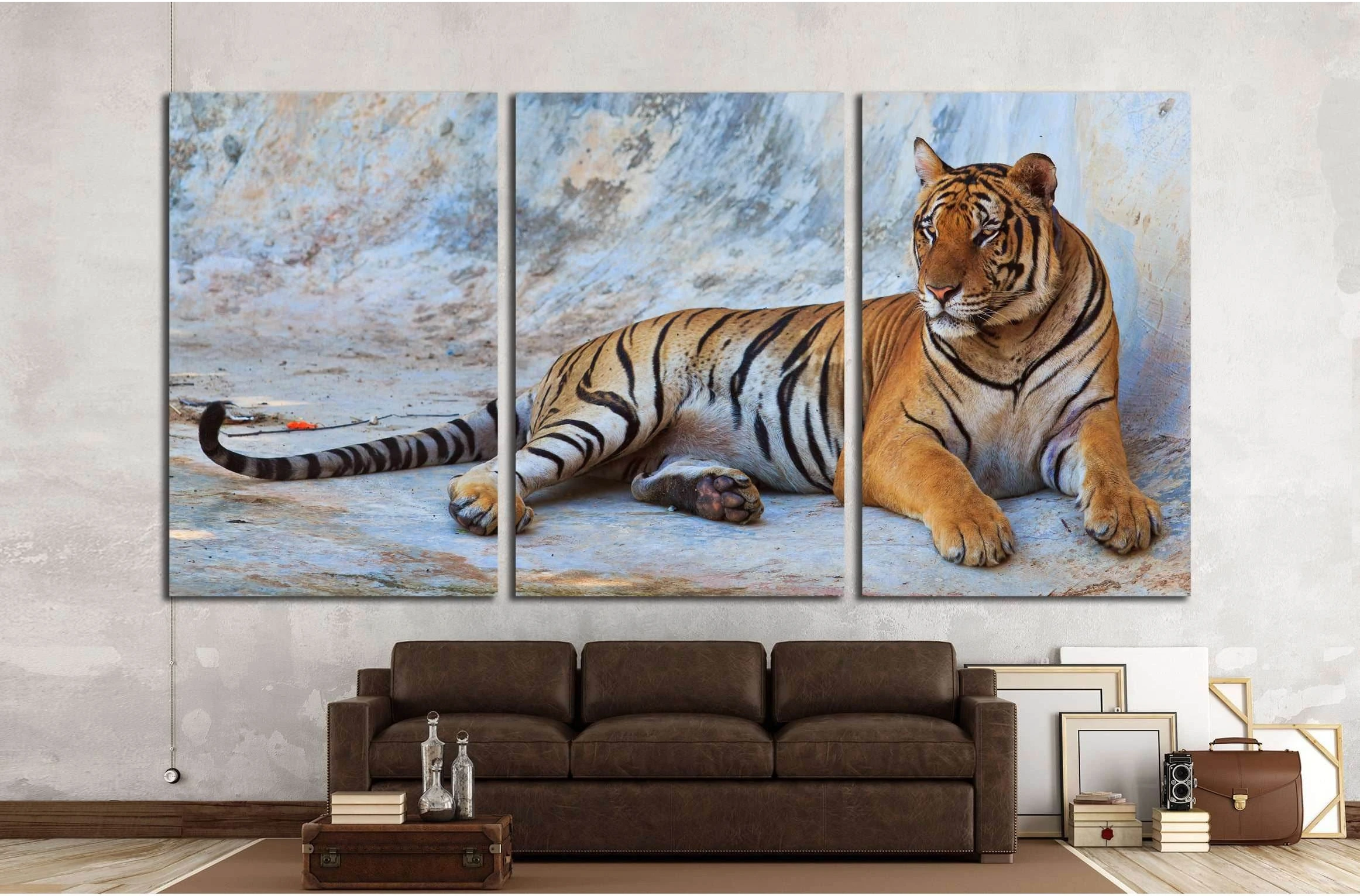 tiger №2357 Ready to Hang Canvas Print - Zellart Canvas Prints ALL_Products, s-2357, Tiger