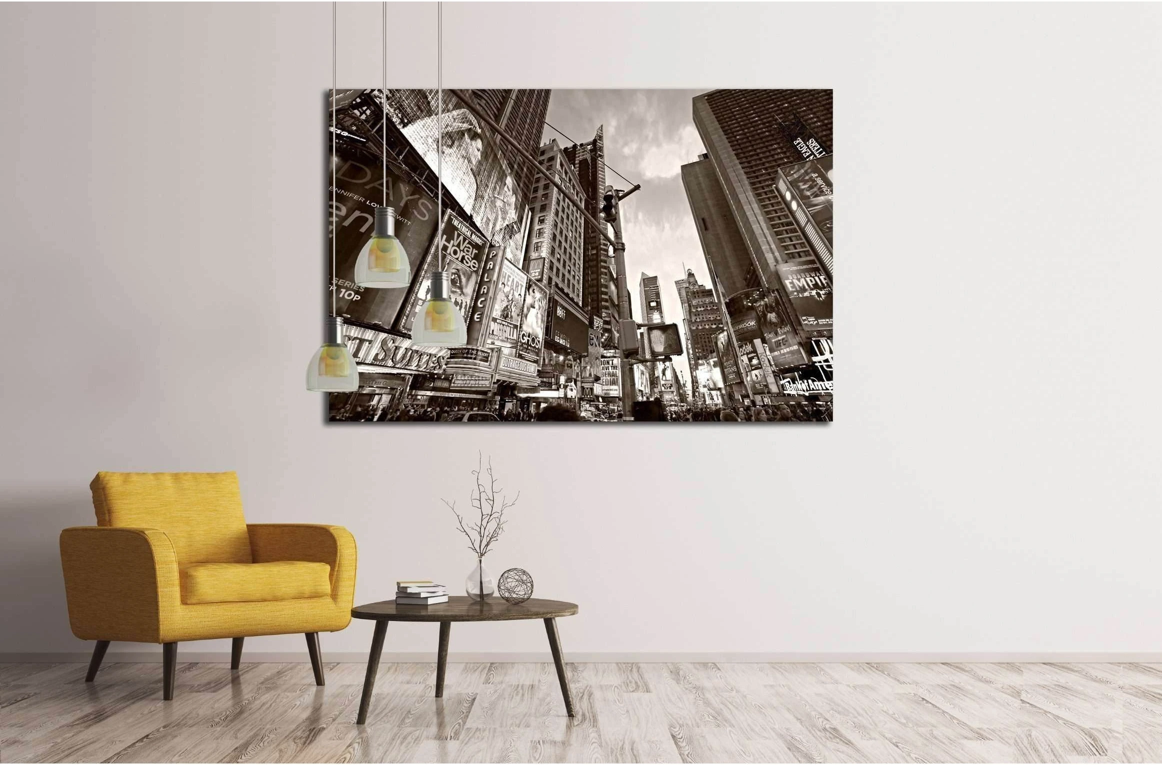 Times Square, Broadway Theaters and animated LED signs, Manhattan, New York City. USA. №2241 Ready to Hang Canvas Print - Zellart Canvas Prints 0_NY_ART, ALL_Products, s-2241