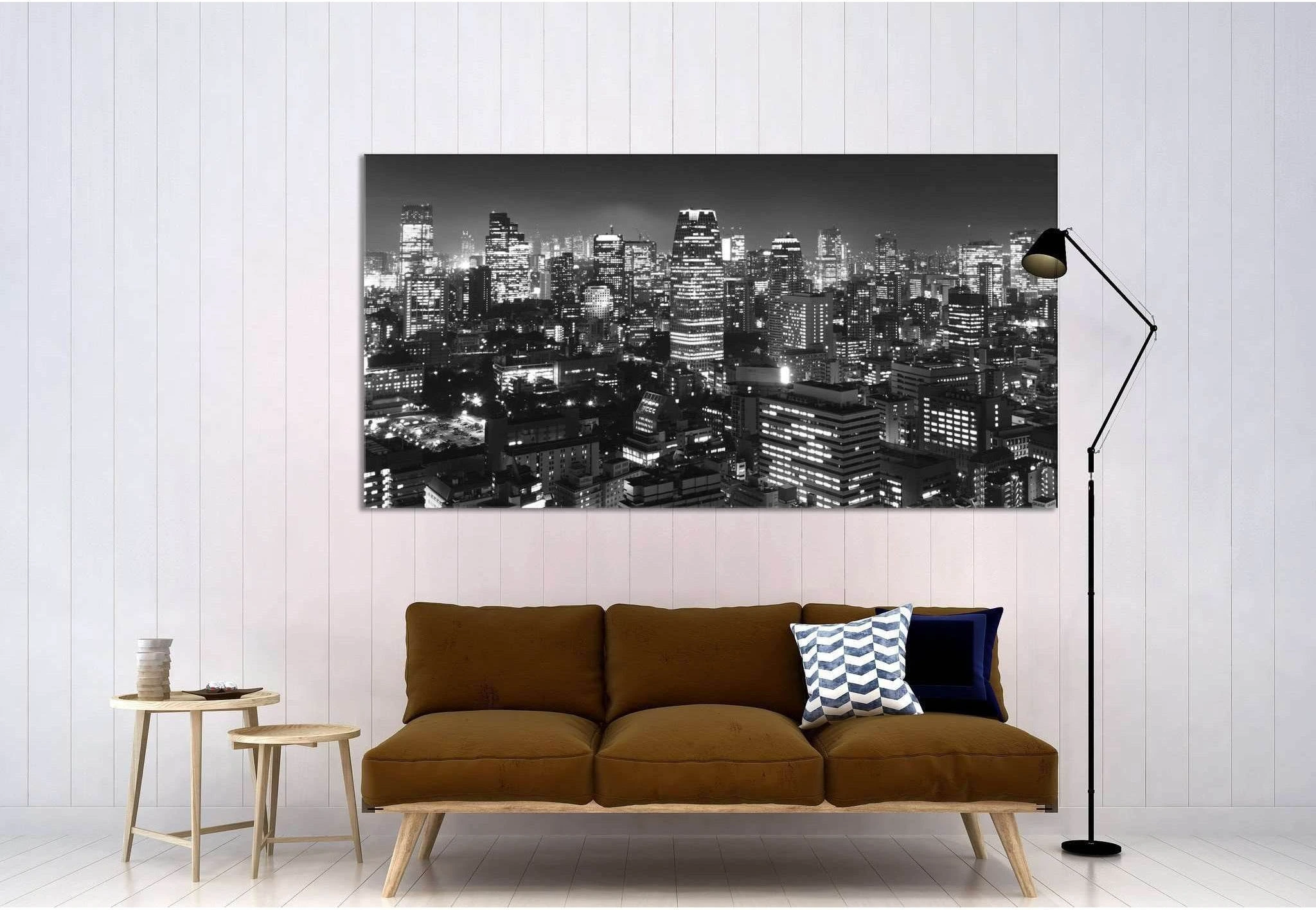 Tokyo Panorama №3021 Ready to Hang Canvas Print - Zellart Canvas Prints ALL_Products, z-3021