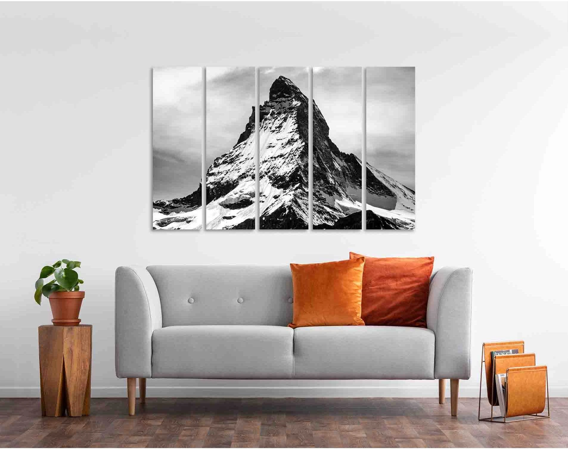 Top of the mountain №D2836 Ready to Hang Canvas Print - Zellart Canvas Prints 0new, ALL_Products, Black & White Wall Art