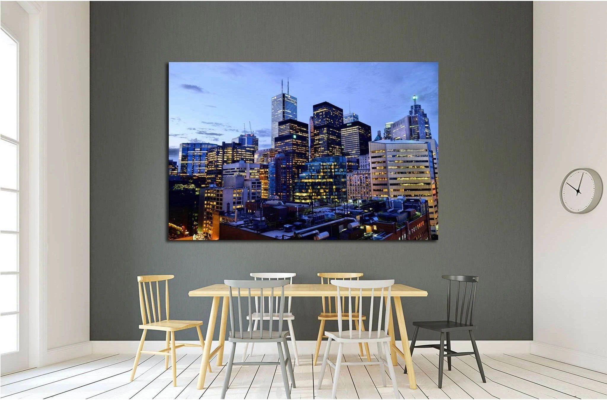 Toronto Downtown №2091 Ready to Hang Canvas Print - Zellart Canvas Prints ALL_Products, s-2091