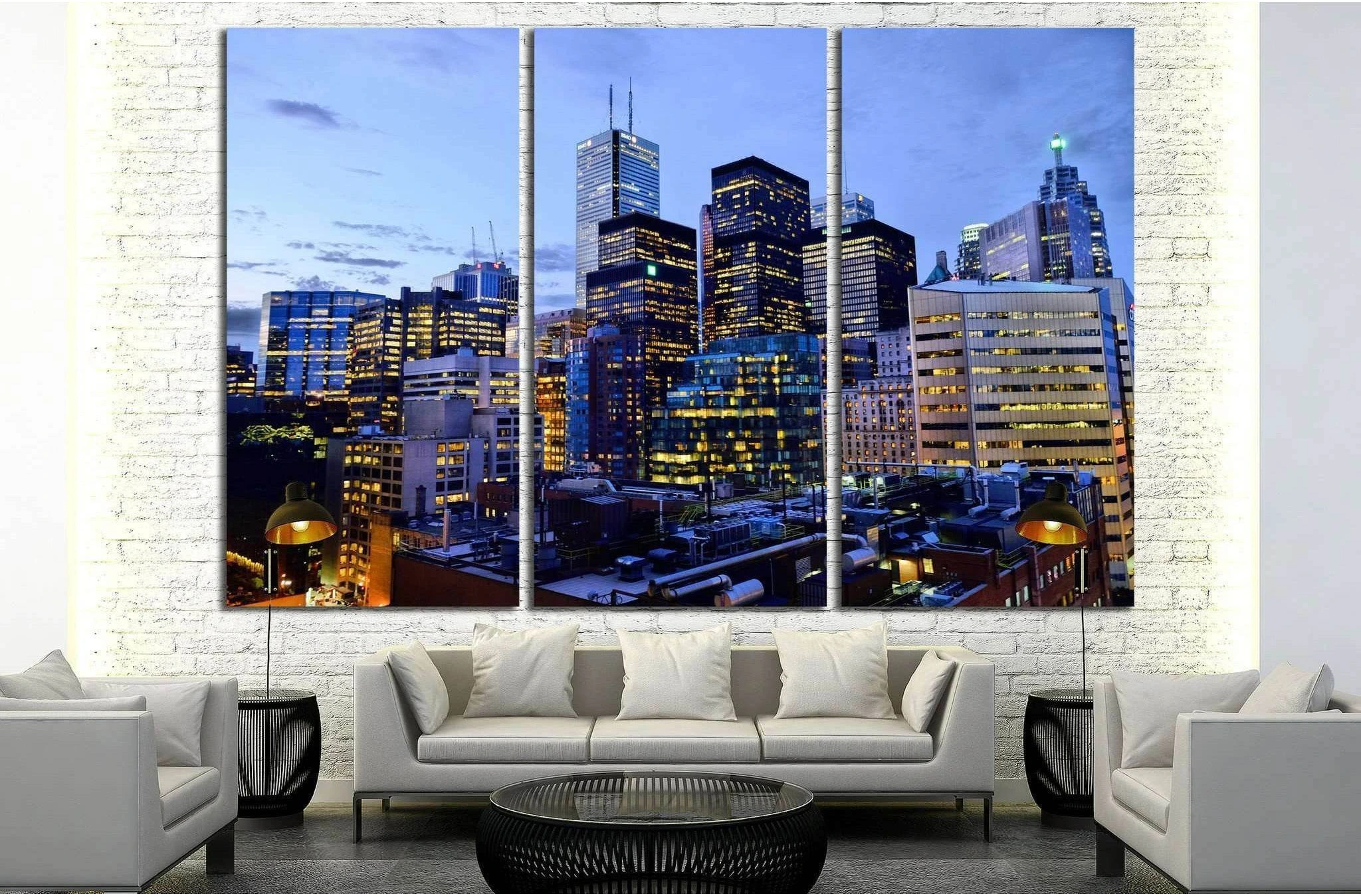 Toronto Downtown №2091 Ready to Hang Canvas Print - Zellart Canvas Prints ALL_Products, s-2091