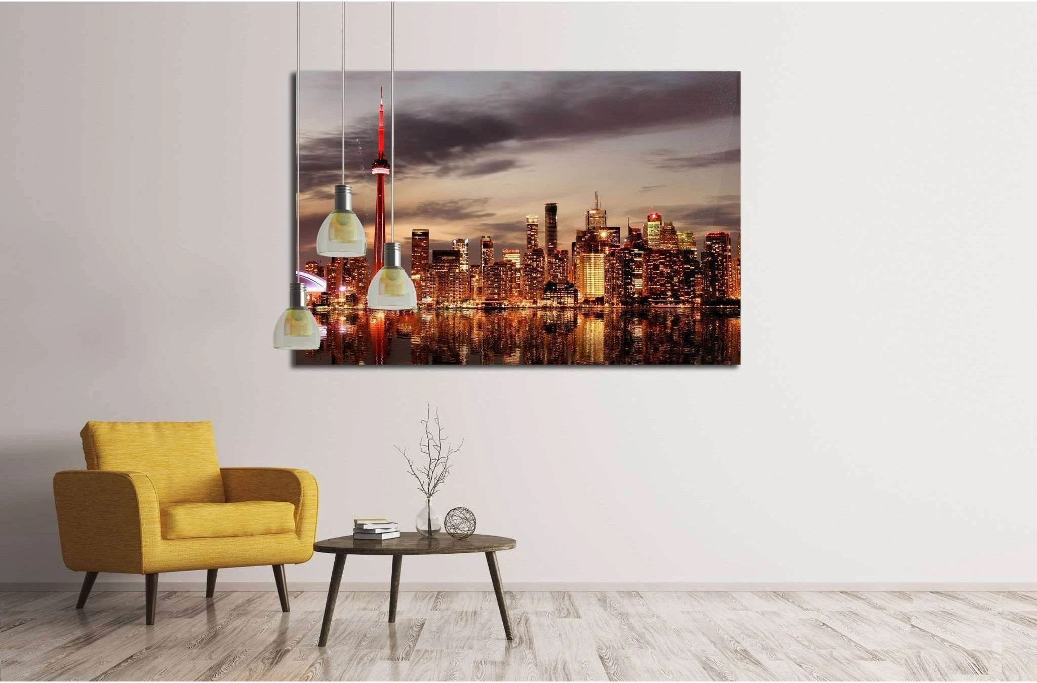 Toronto Skyline at sunset, Ontario, Canada №2069 Ready to Hang Canvas Print - Zellart Canvas Prints ALL_Products, s-2069