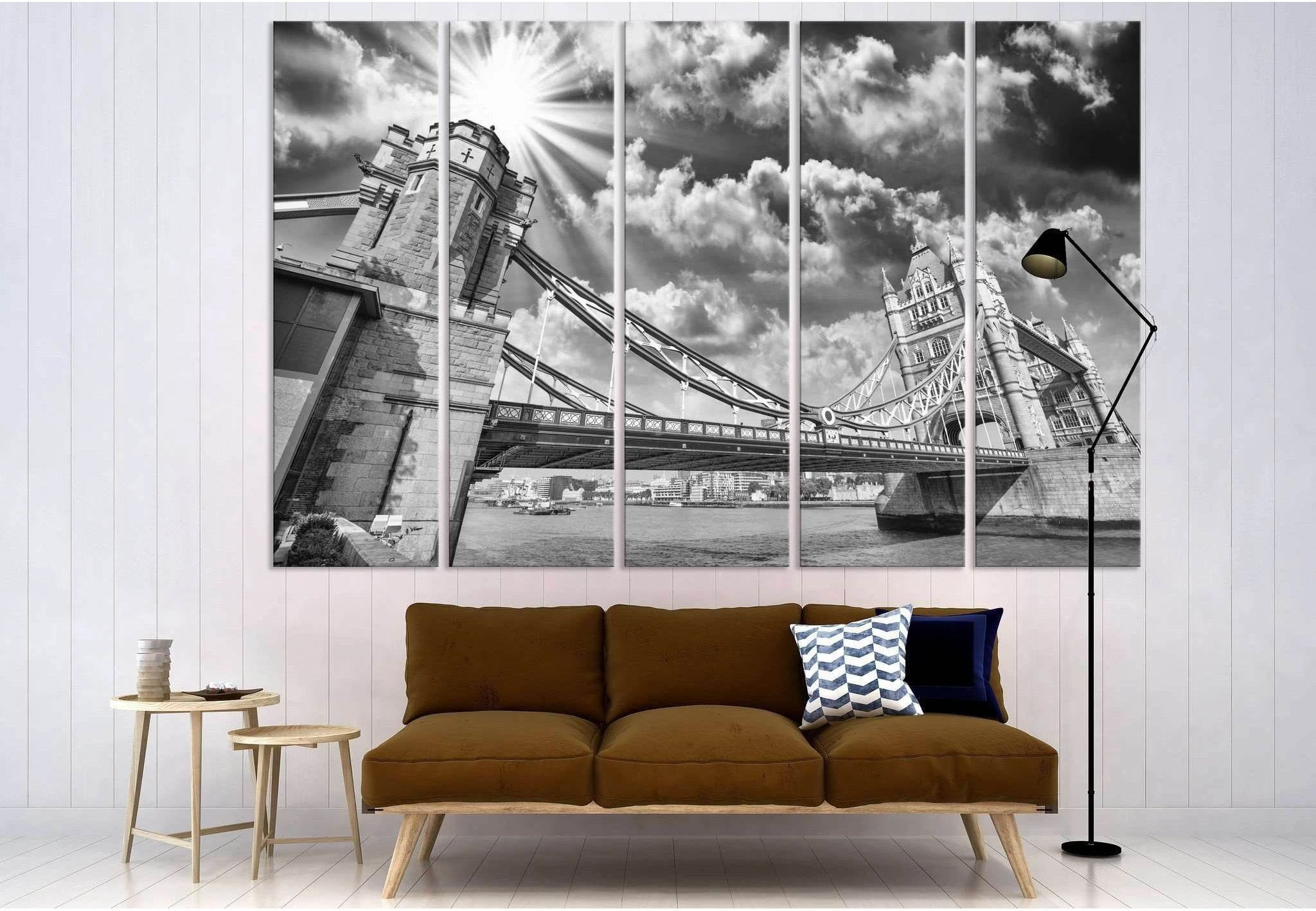 Tower Bridge №3007 Ready to Hang Canvas Print - Zellart Canvas Prints ALL_Products, z-3007