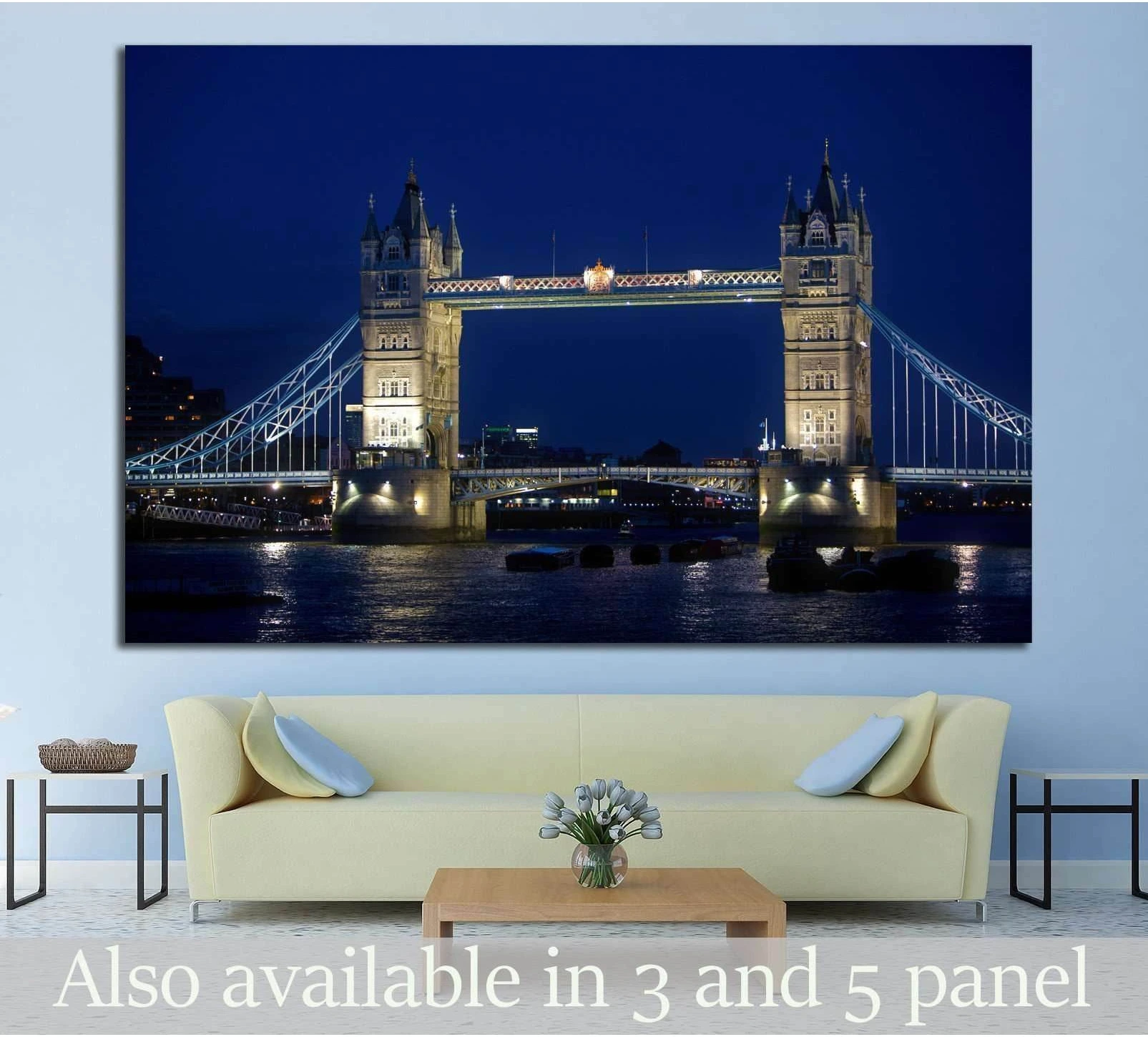Tower bridge in London №781 Ready to Hang Canvas Print - Zellart Canvas Prints ALL_Products, s-781