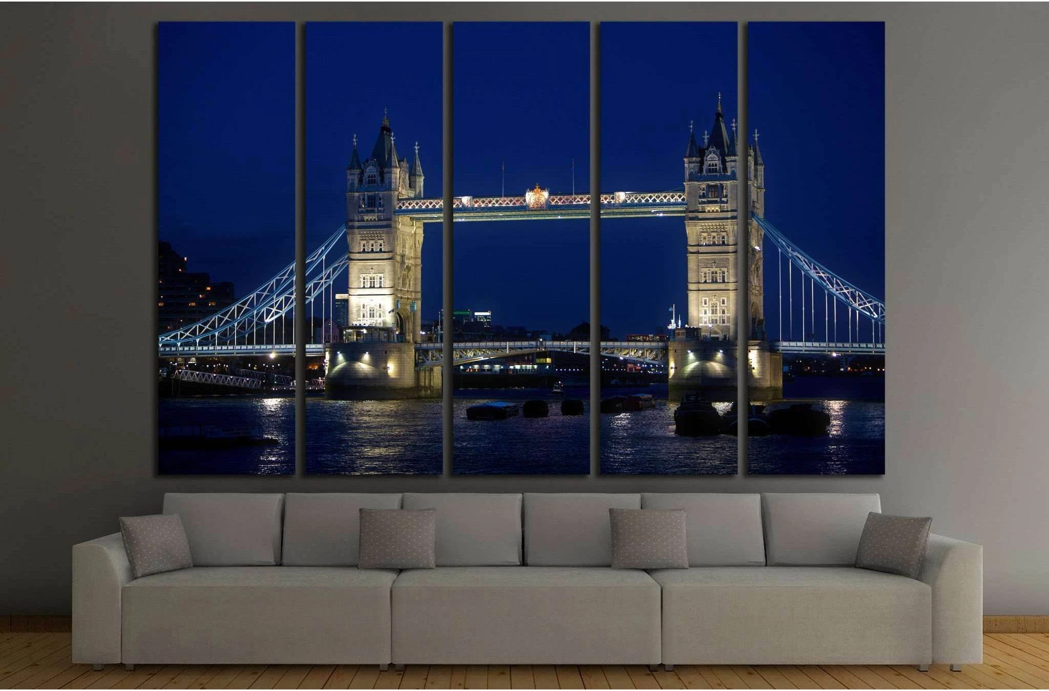 Tower bridge in London №781 Ready to Hang Canvas Print - Zellart Canvas Prints ALL_Products, s-781