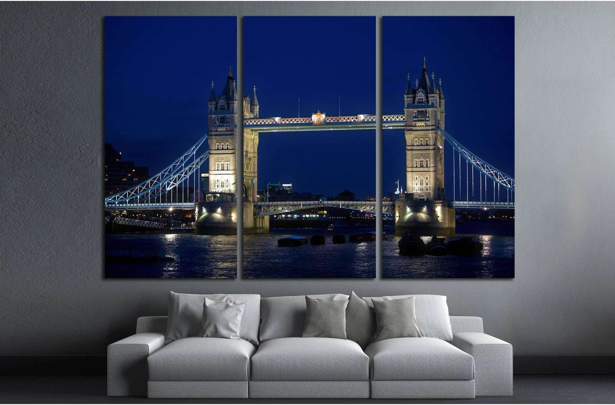 Tower bridge in London №781 Ready to Hang Canvas Print - Zellart Canvas Prints ALL_Products, s-781