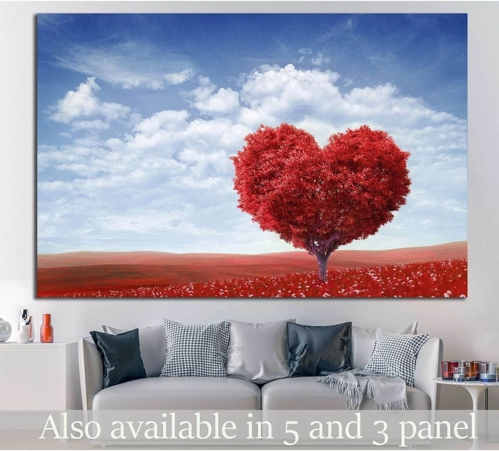 Tree in the shape of heart №730 Ready to Hang Canvas Print - Zellart Canvas Prints ALL_Products, s-730