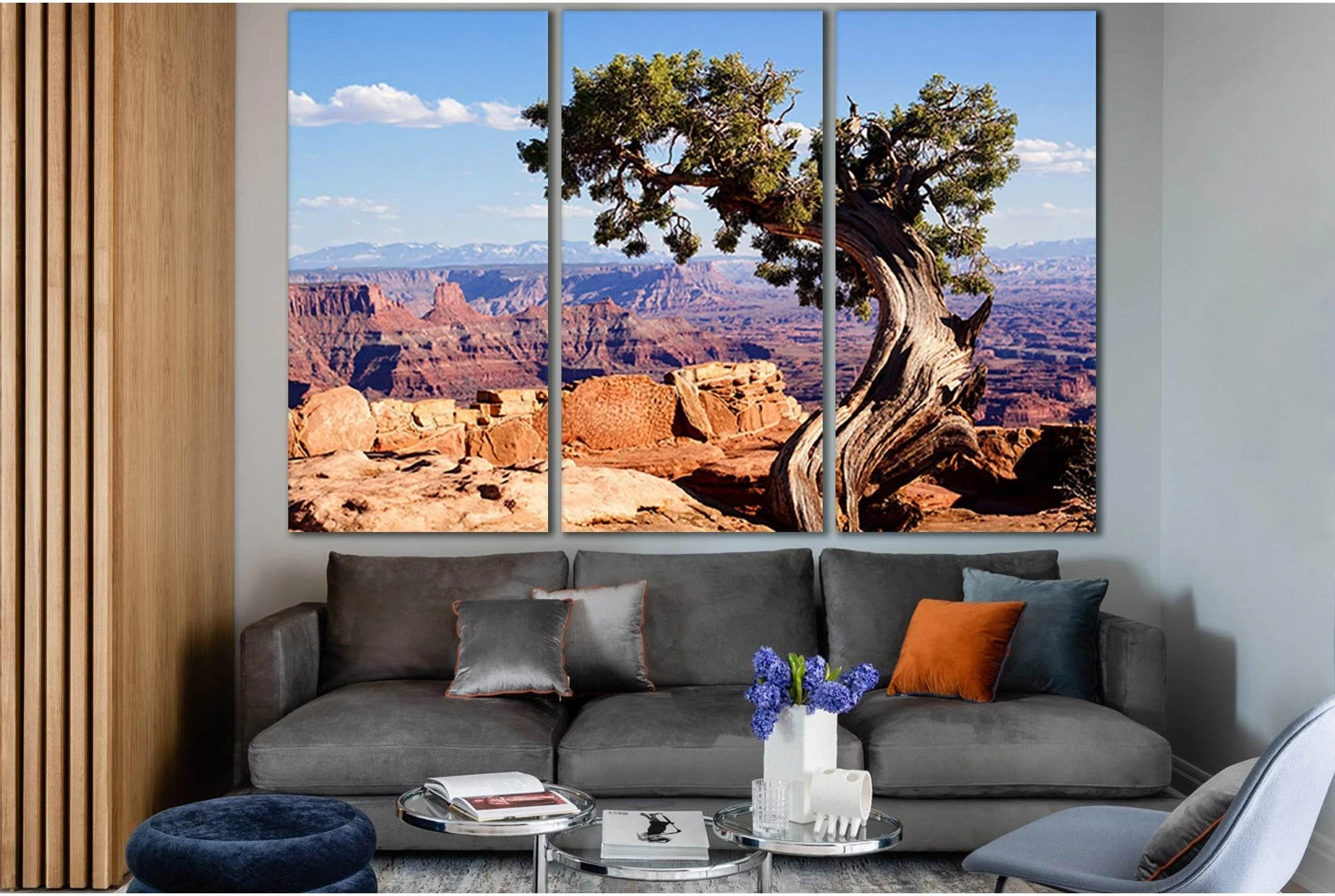 Tree Near A Cliff №SL1082 Ready to Hang Canvas Print - Zellart Canvas Prints 0new, ALL_Products, Trees Wall Art
