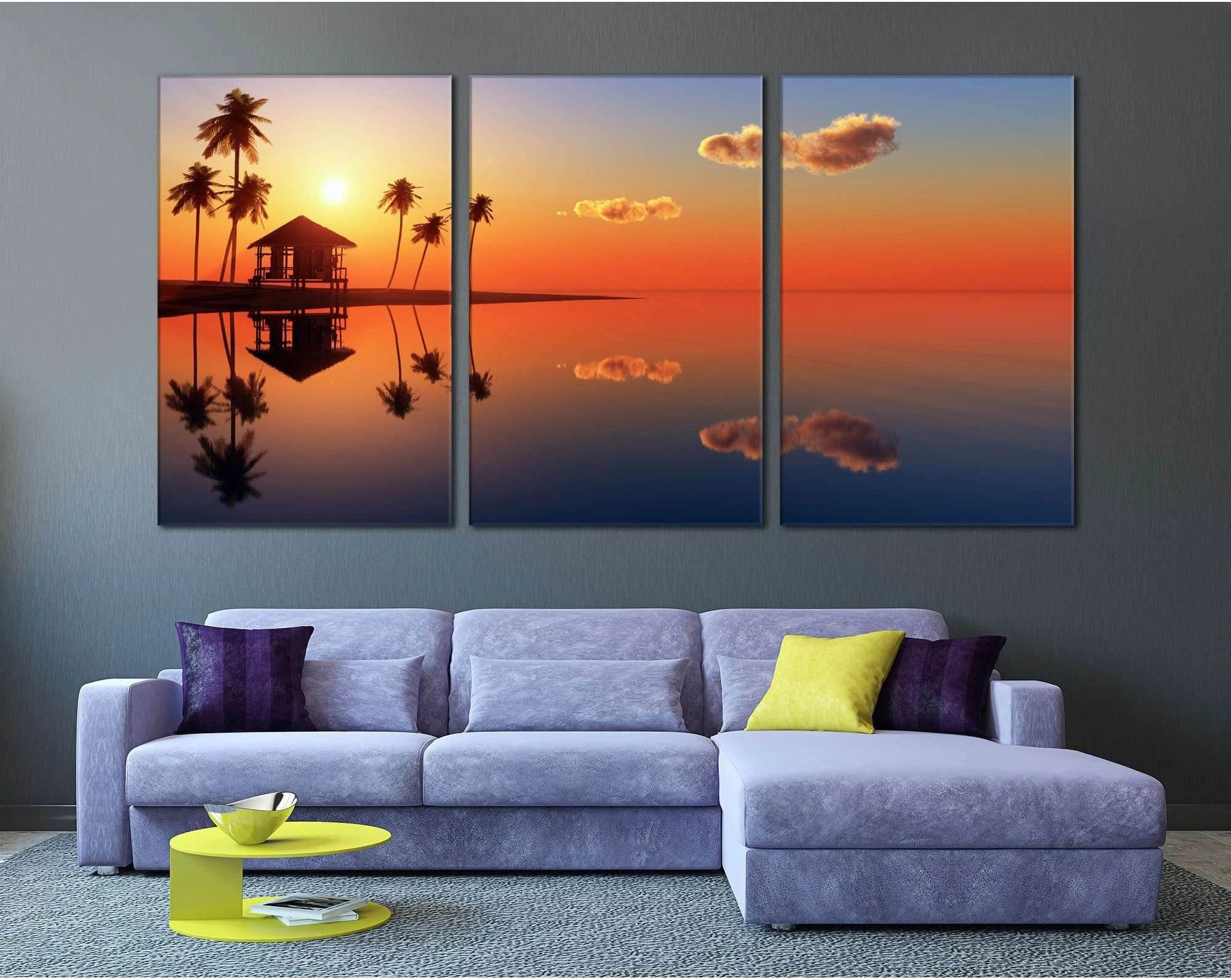 Tropical Beach №754 Ready to Hang Canvas Print - Zellart Canvas Prints ALL_Products, autopostr_pinterest_65155, autopostr_pinterest_65157, autopostr_pinterest_65158, autopostr_pinterest_65160