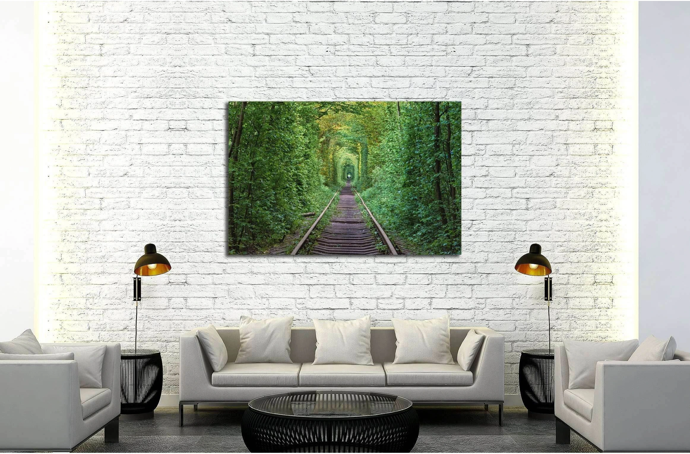 'Tunnel of Love' in Ukraine №3219 Ready to Hang Canvas Print - Zellart Canvas Prints ALL_Products, s-3219