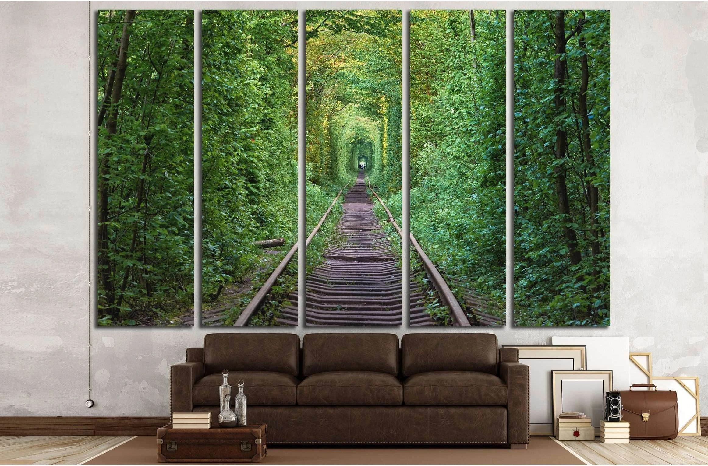 'Tunnel of Love' in Ukraine №3219 Ready to Hang Canvas Print - Zellart Canvas Prints ALL_Products, s-3219