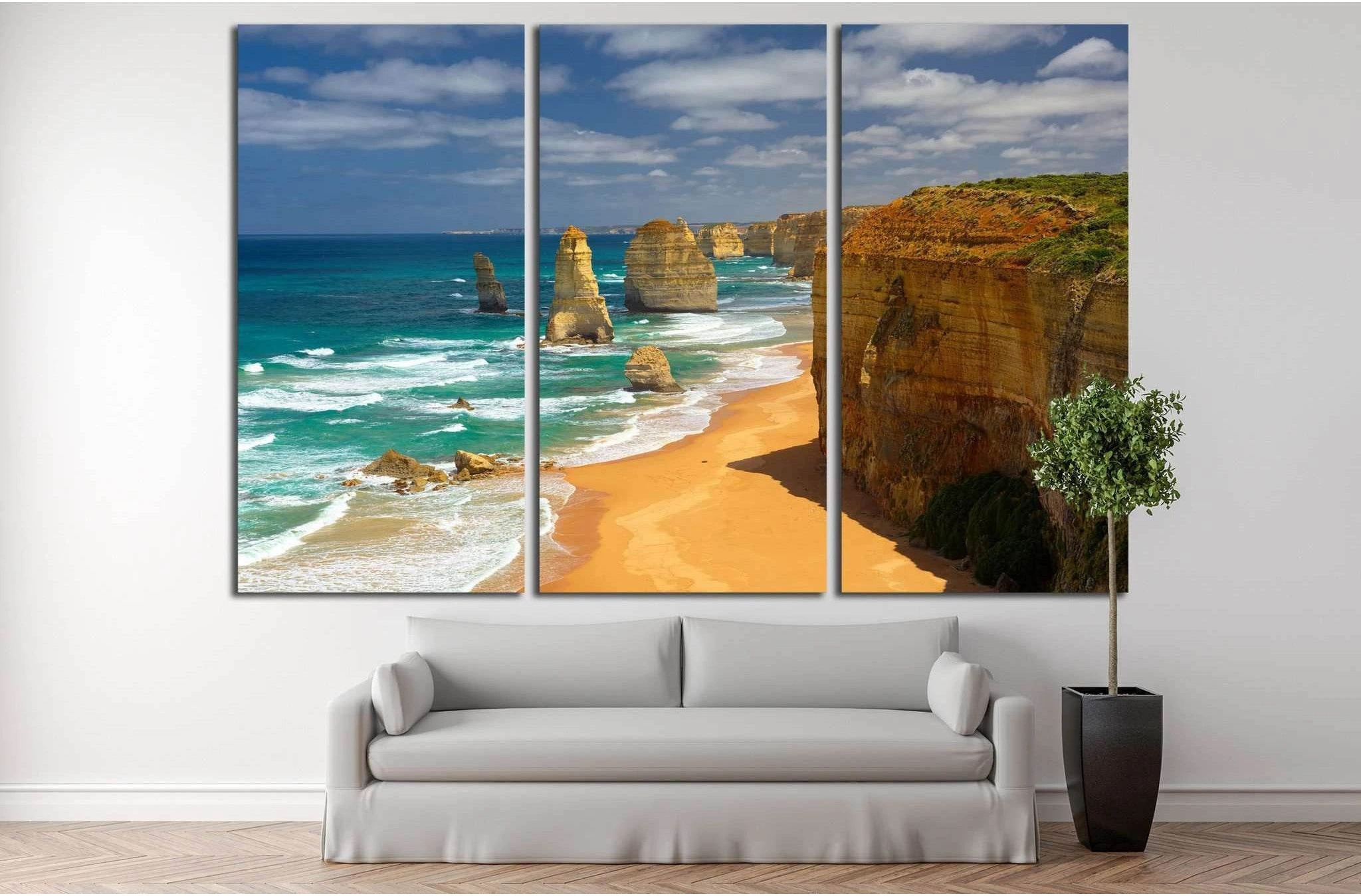 Twelve Apostles, Australia №840 Ready to Hang Canvas Print - Zellart Canvas Prints ALL_Products, s-840