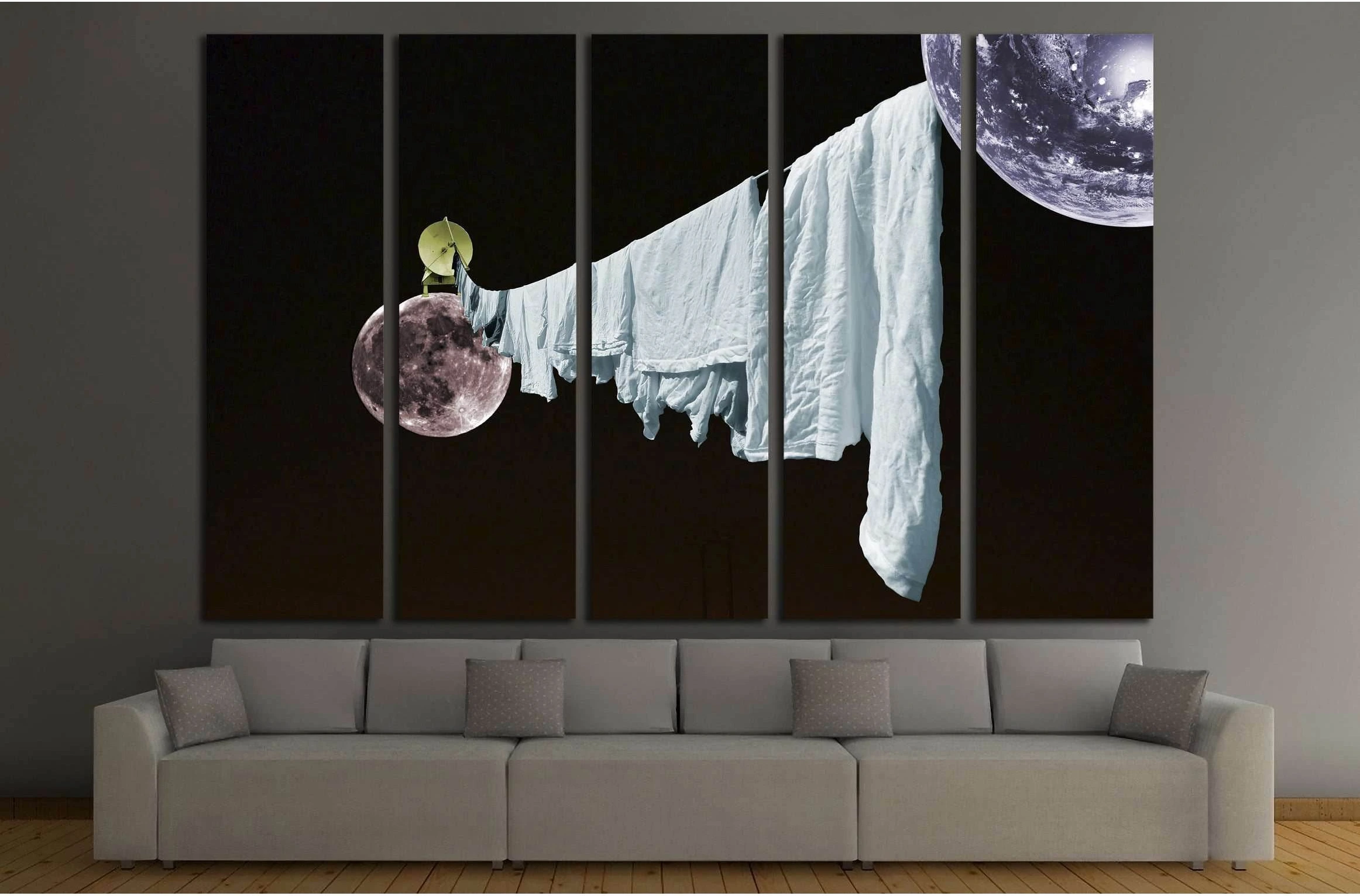 twitter calling facebook over (Eugenia Loli) №3411 Ready to Hang Canvas Print - Zellart Canvas Prints ALL_Products, s-3411