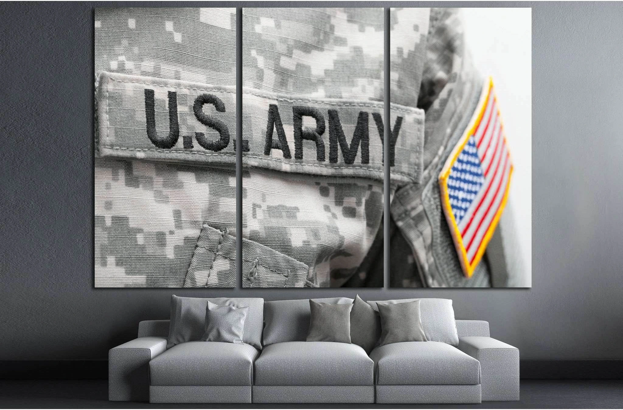 U.S. ARMY №714 Ready to Hang Canvas Print - Zellart Canvas Prints ALL_Products, s-714