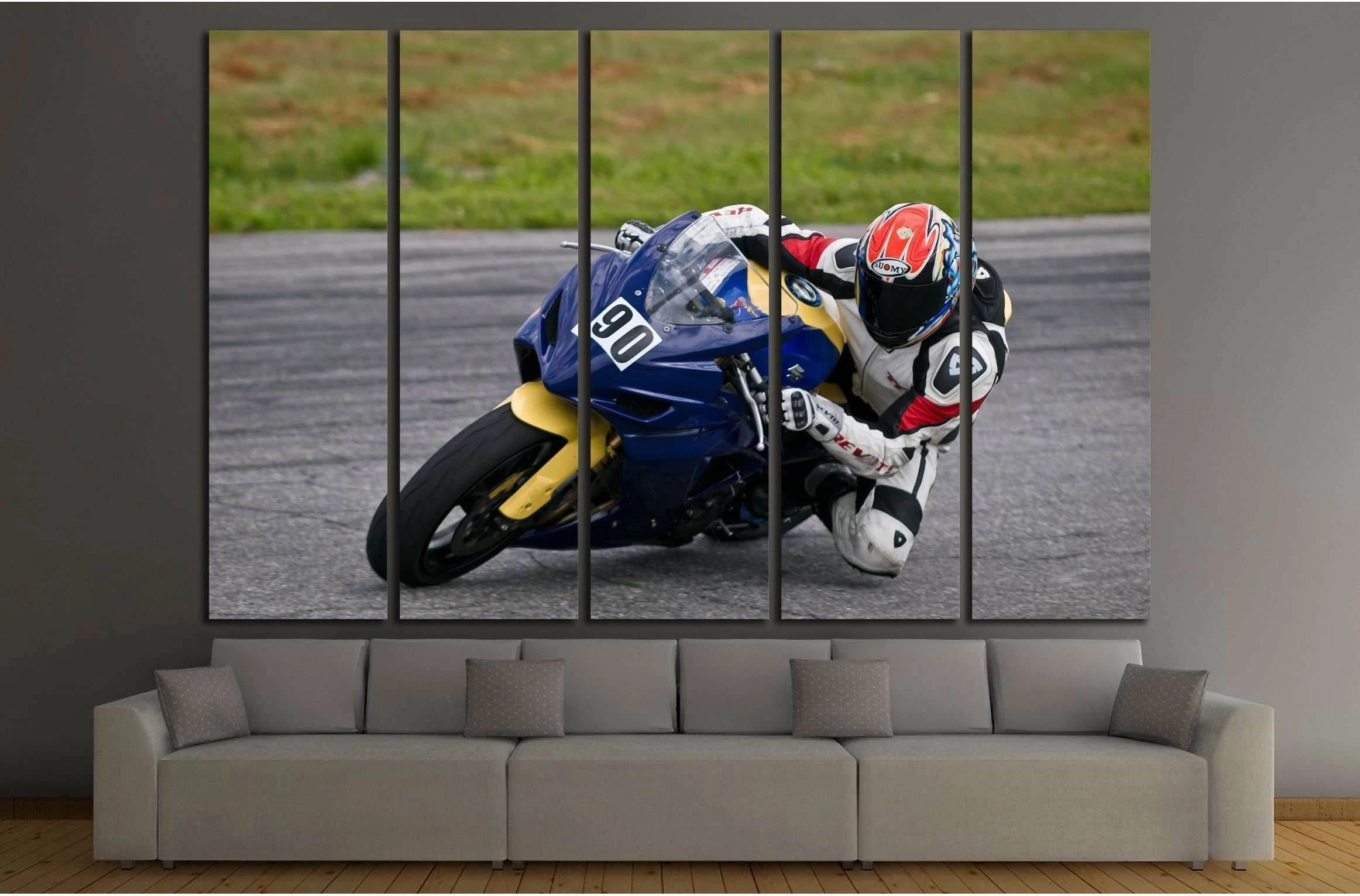 Ukrainian Superstock Championship on Chaika motordrome №2470 Ready to Hang Canvas Print - Zellart Canvas Prints ALL_Products, s-2470