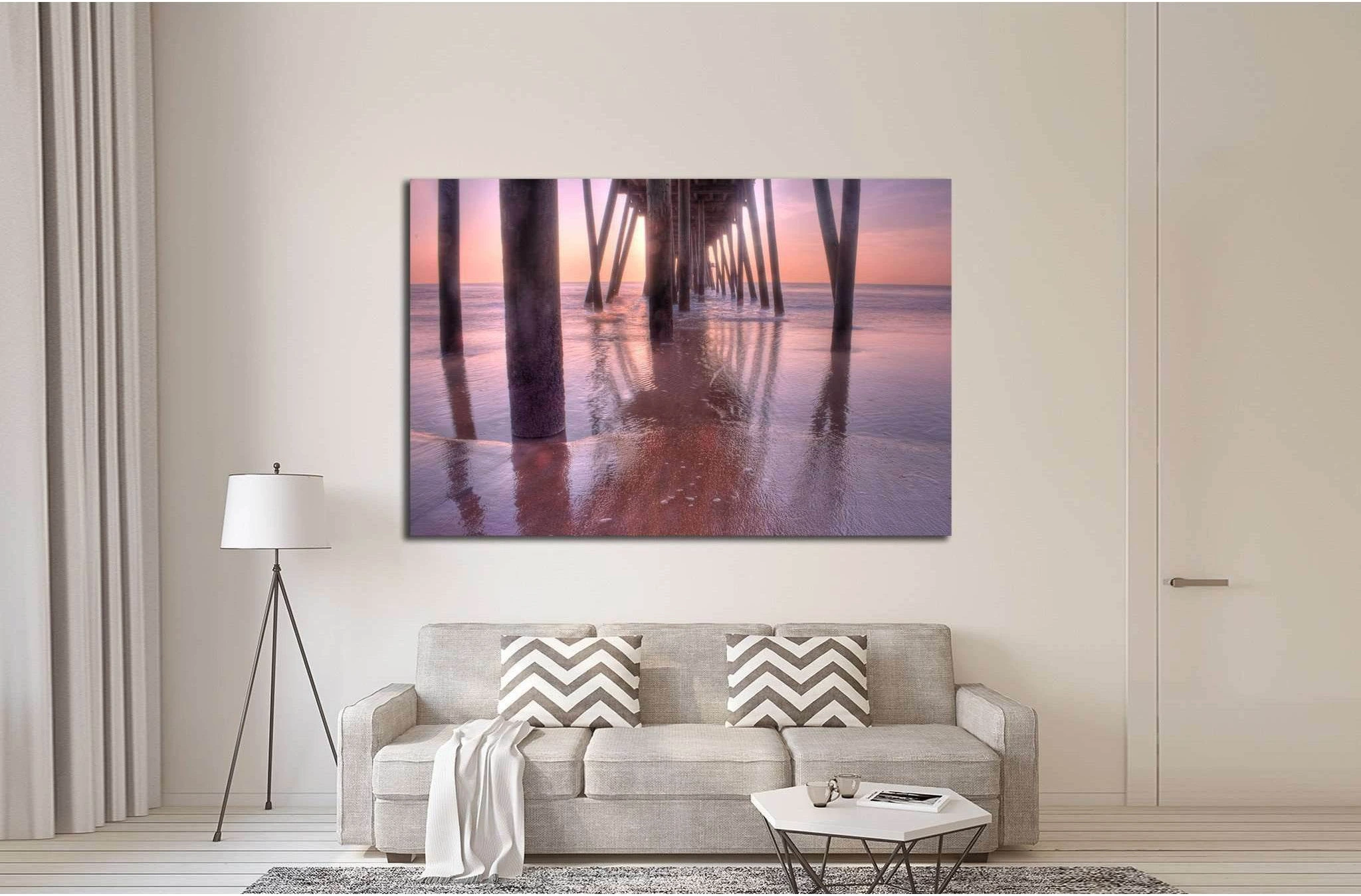 under the pier №1815 Ready to Hang Canvas Print - Zellart Canvas Prints ALL_Products, s-1815