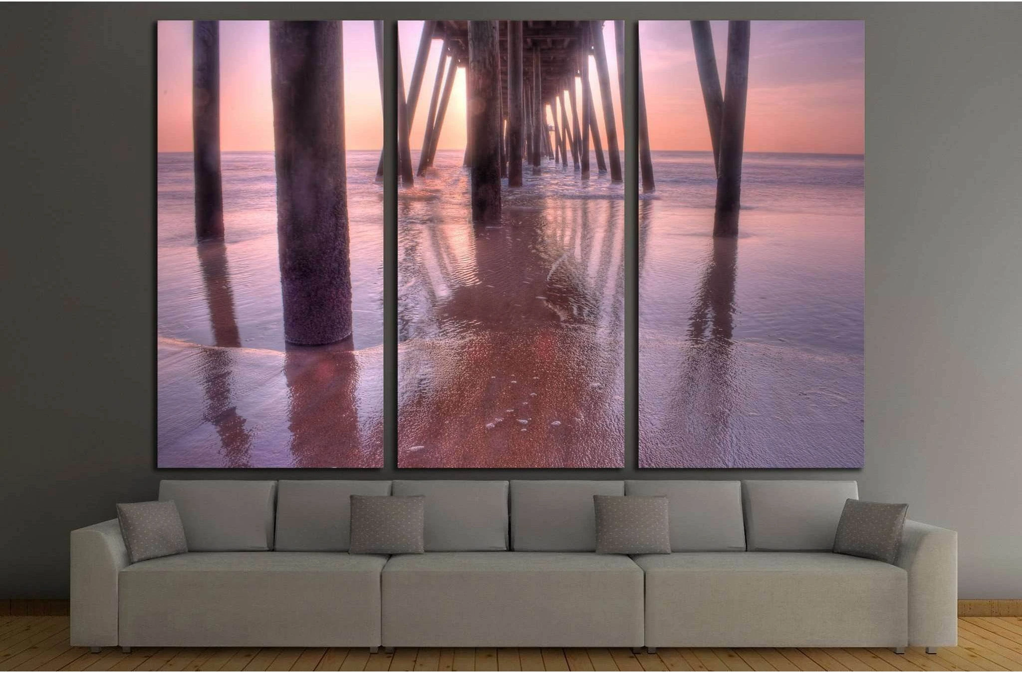 under the pier №1815 Ready to Hang Canvas Print - Zellart Canvas Prints ALL_Products, s-1815