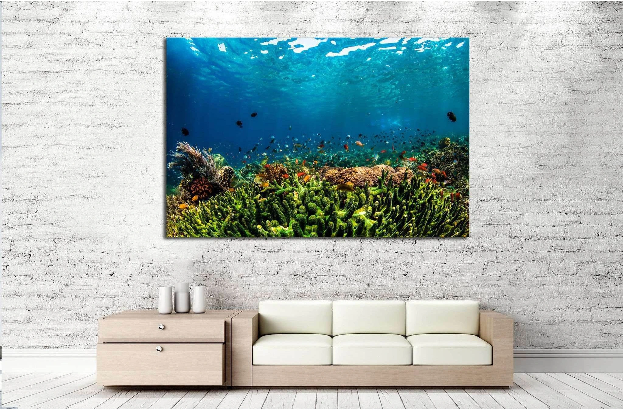 Underwater Fauna №515 Ready to Hang Canvas Print - Zellart Canvas Prints ALL_Products, s-515
