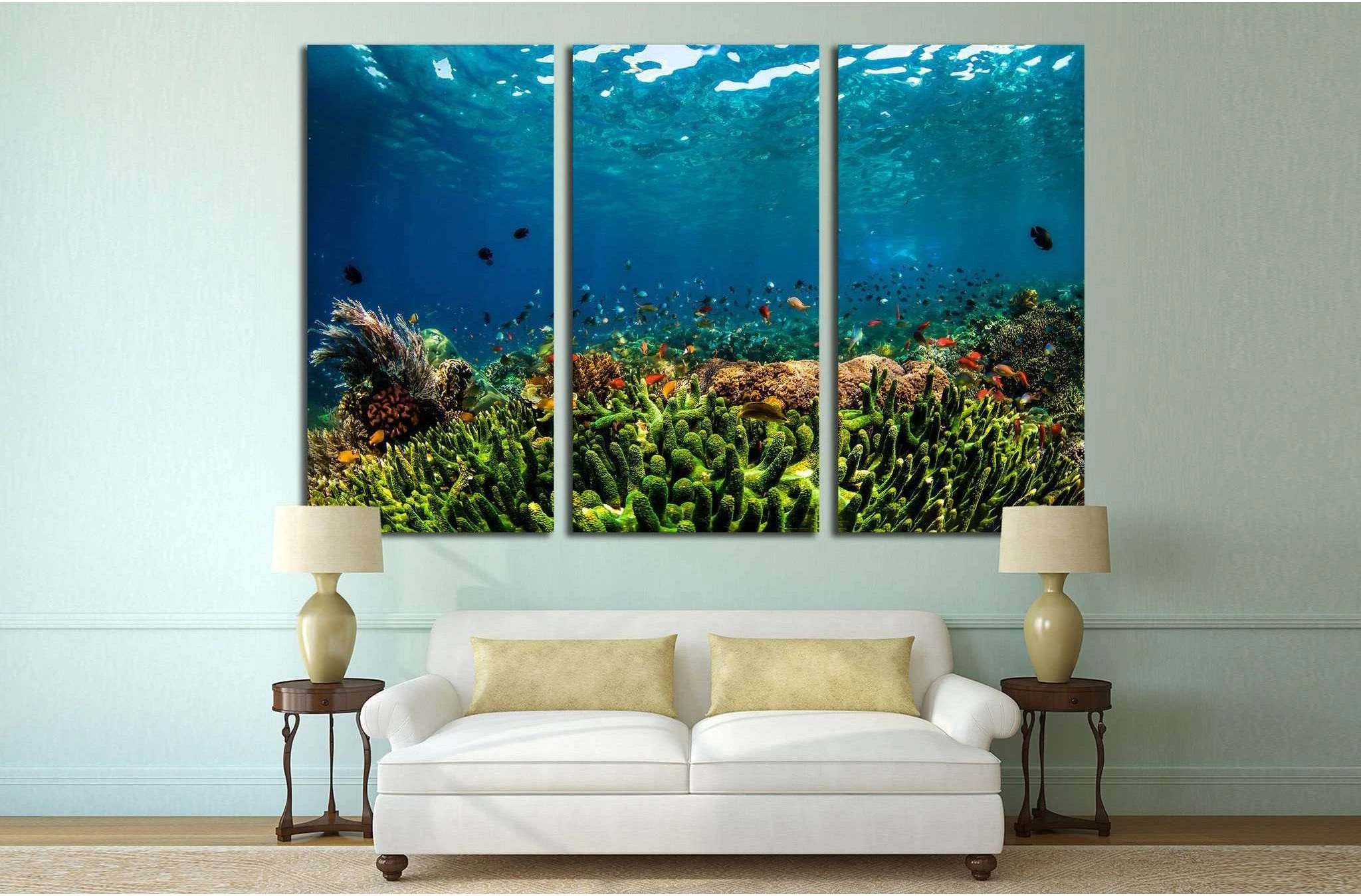 Underwater Fauna №515 Ready to Hang Canvas Print - Zellart Canvas Prints ALL_Products, s-515