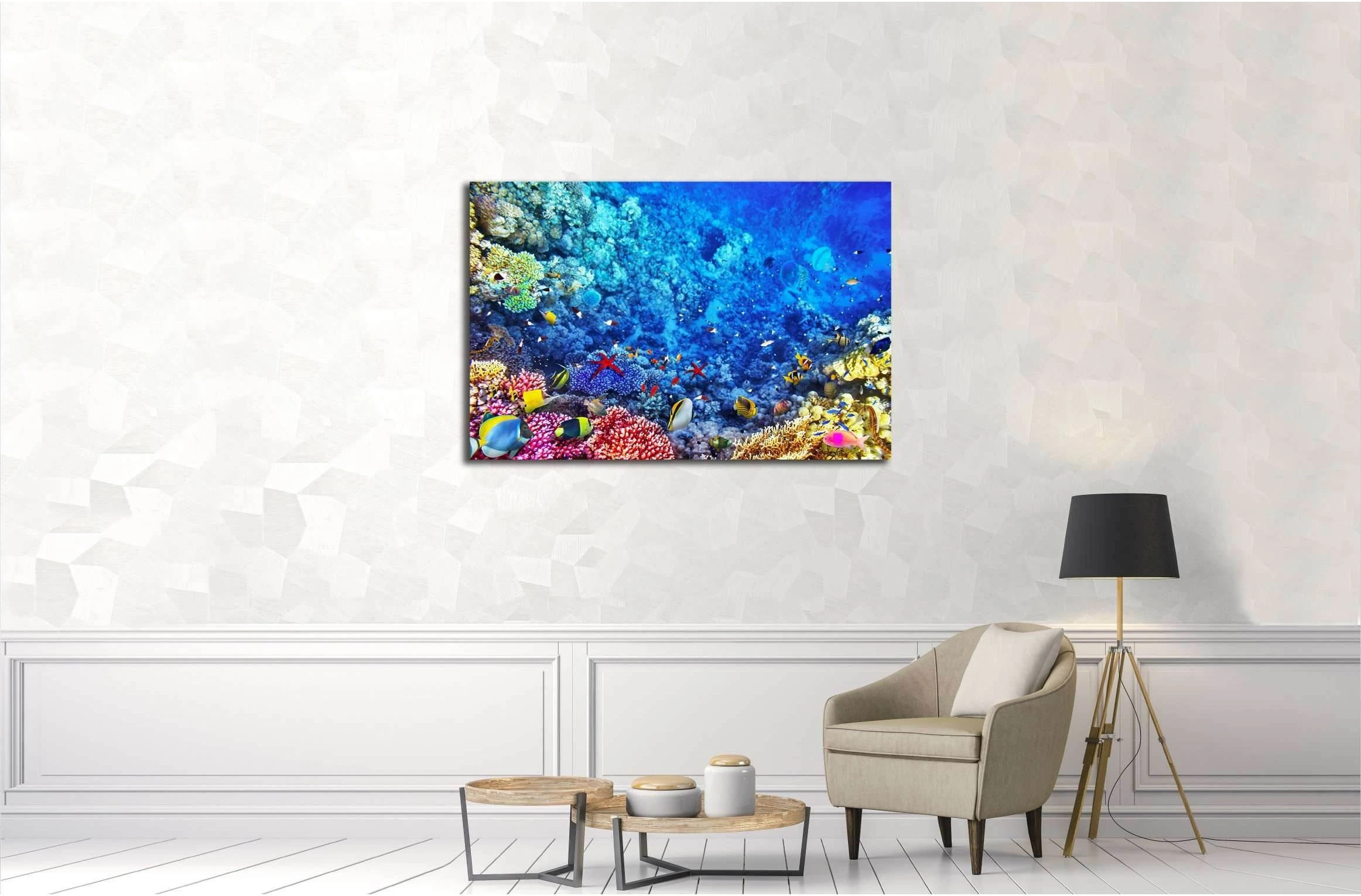 Underwater world №3068 Ready to Hang Canvas Print - Zellart Canvas Prints ALL_Products, s-3068