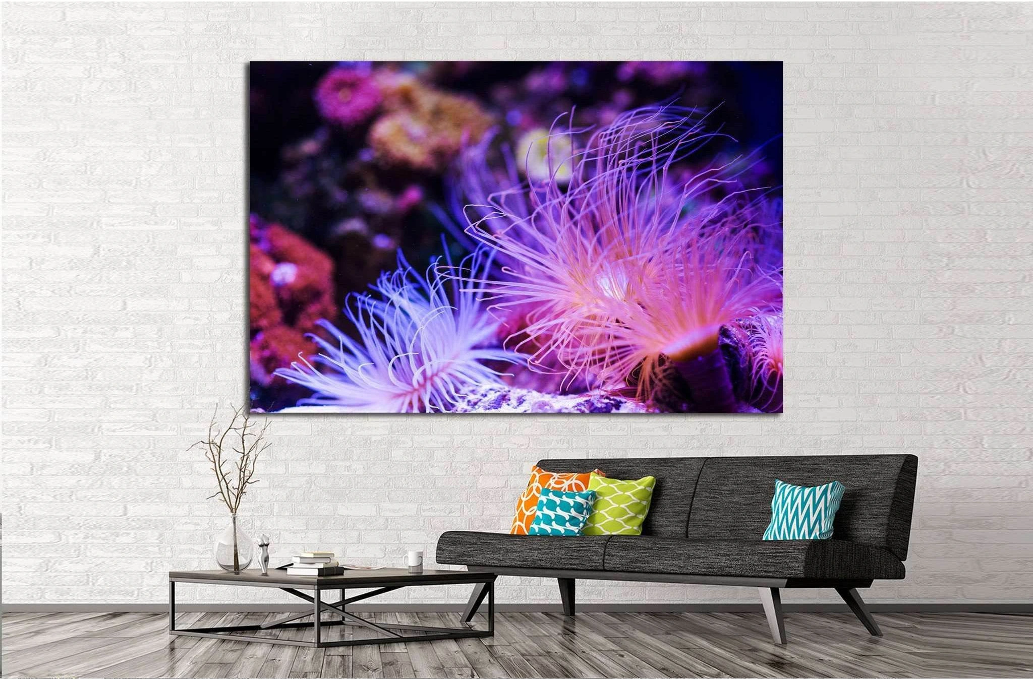 Underwater World, Coral Reef №1421 Ready to Hang Canvas Print - Zellart Canvas Prints ALL_Products, s-1421