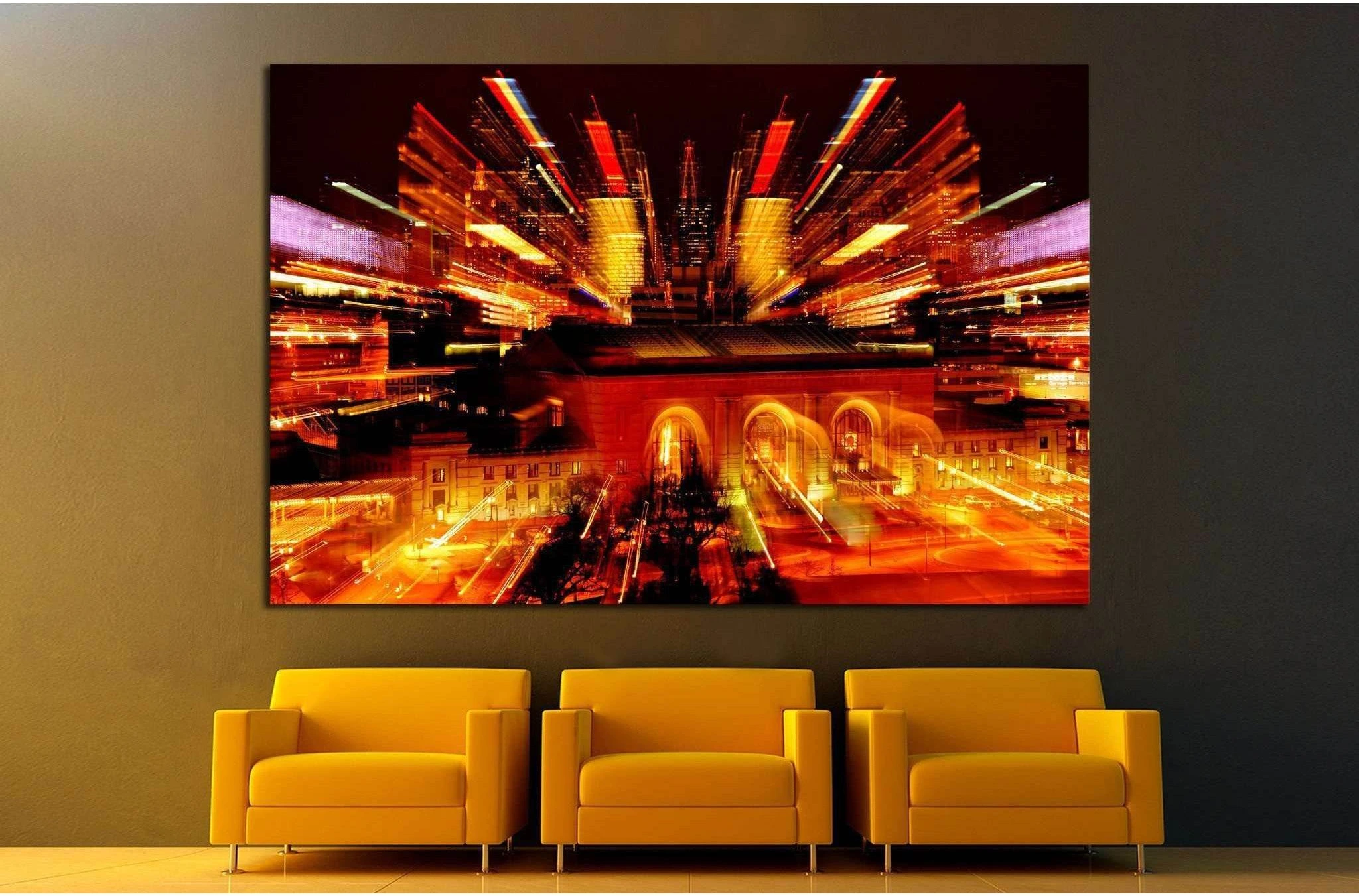 Union Station in Kansas City, Missouri №1591 Ready to Hang Canvas Print - Zellart Canvas Prints ALL_Products, s-1591