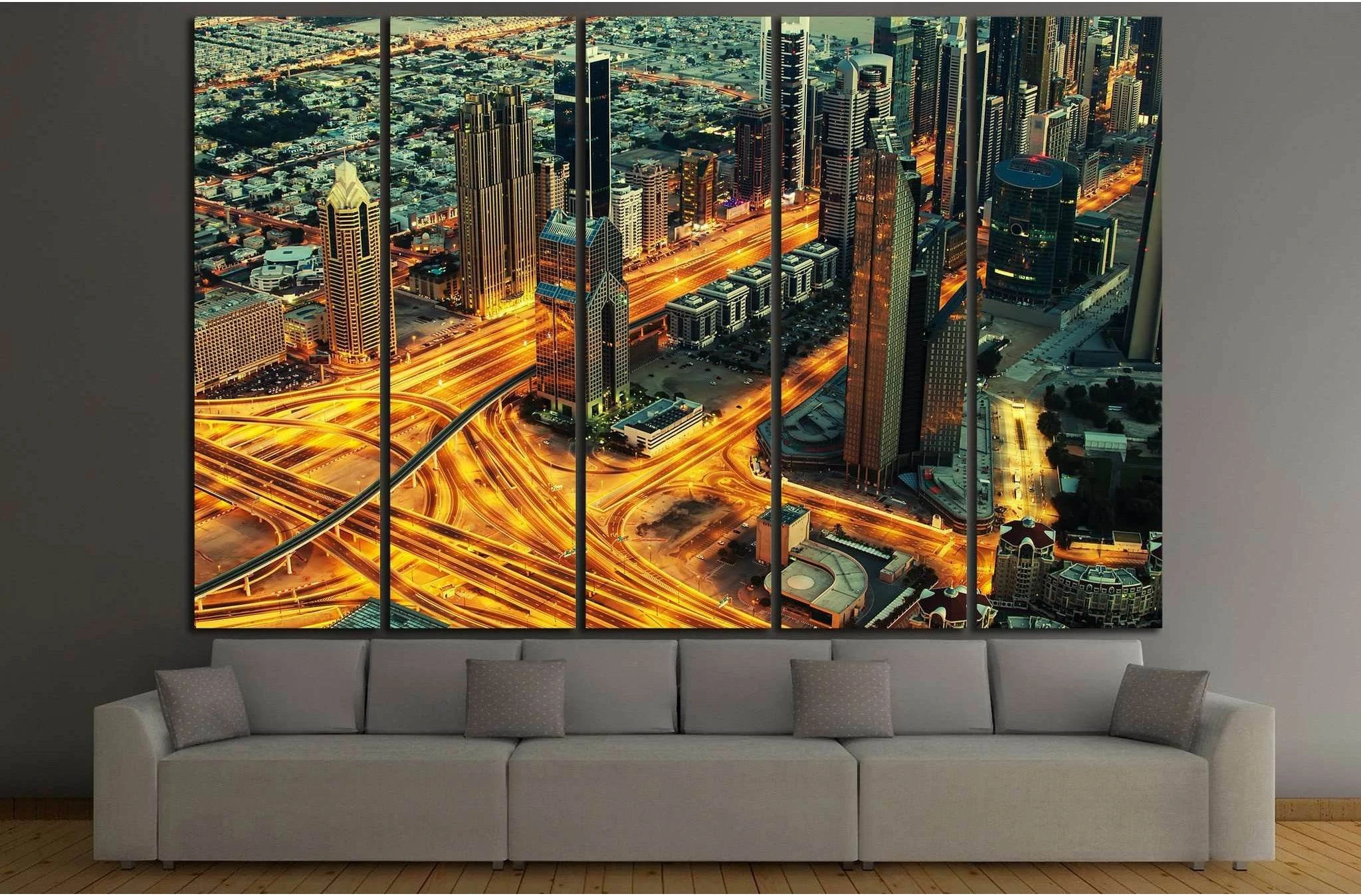 United Arab Emirates, UAE №857 Ready to Hang Canvas Print - Zellart Canvas Prints ALL_Products, s-857